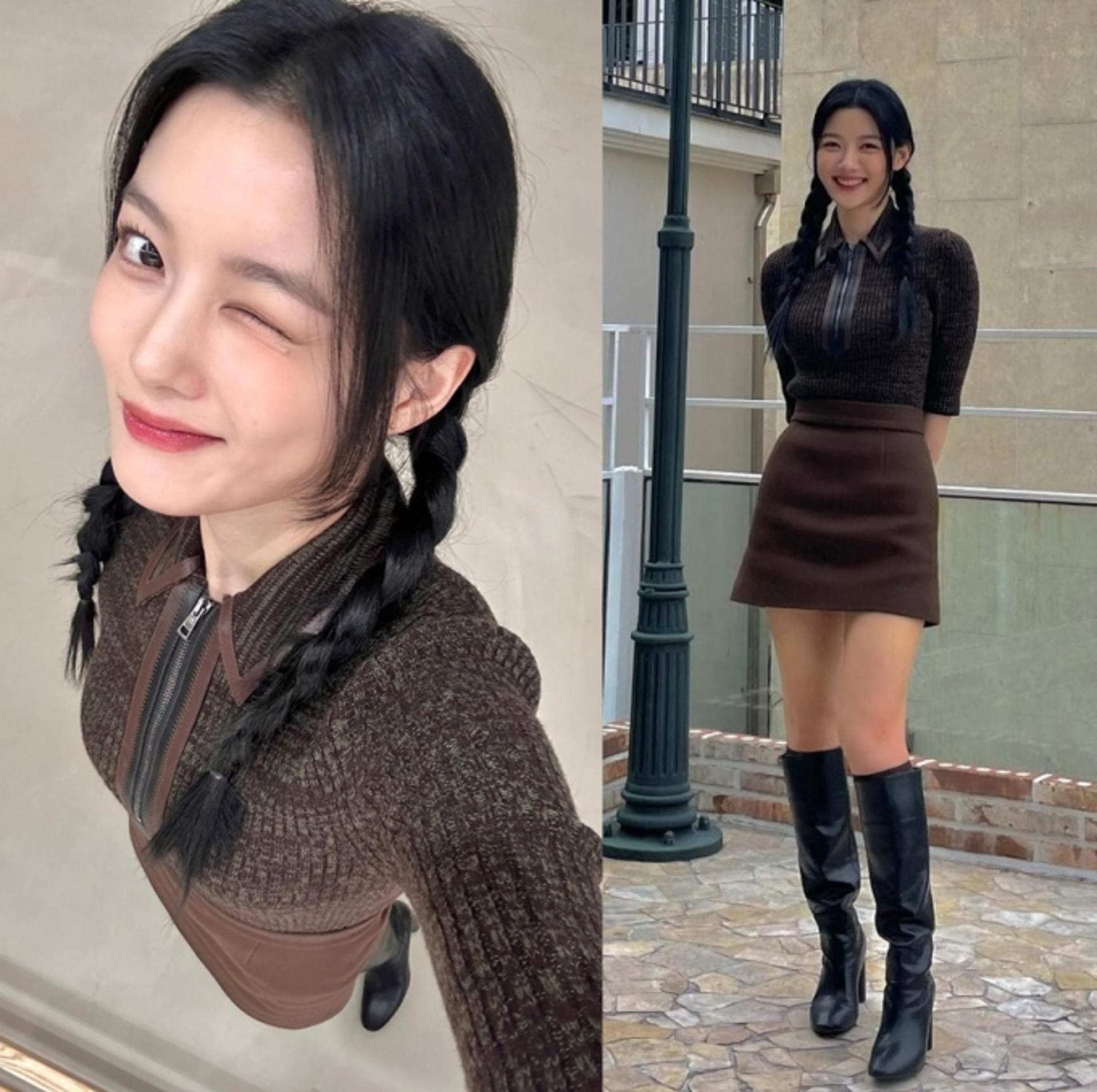 김유정, MZ 감성 충만한 데일리룩…상큼 윙크는 덤