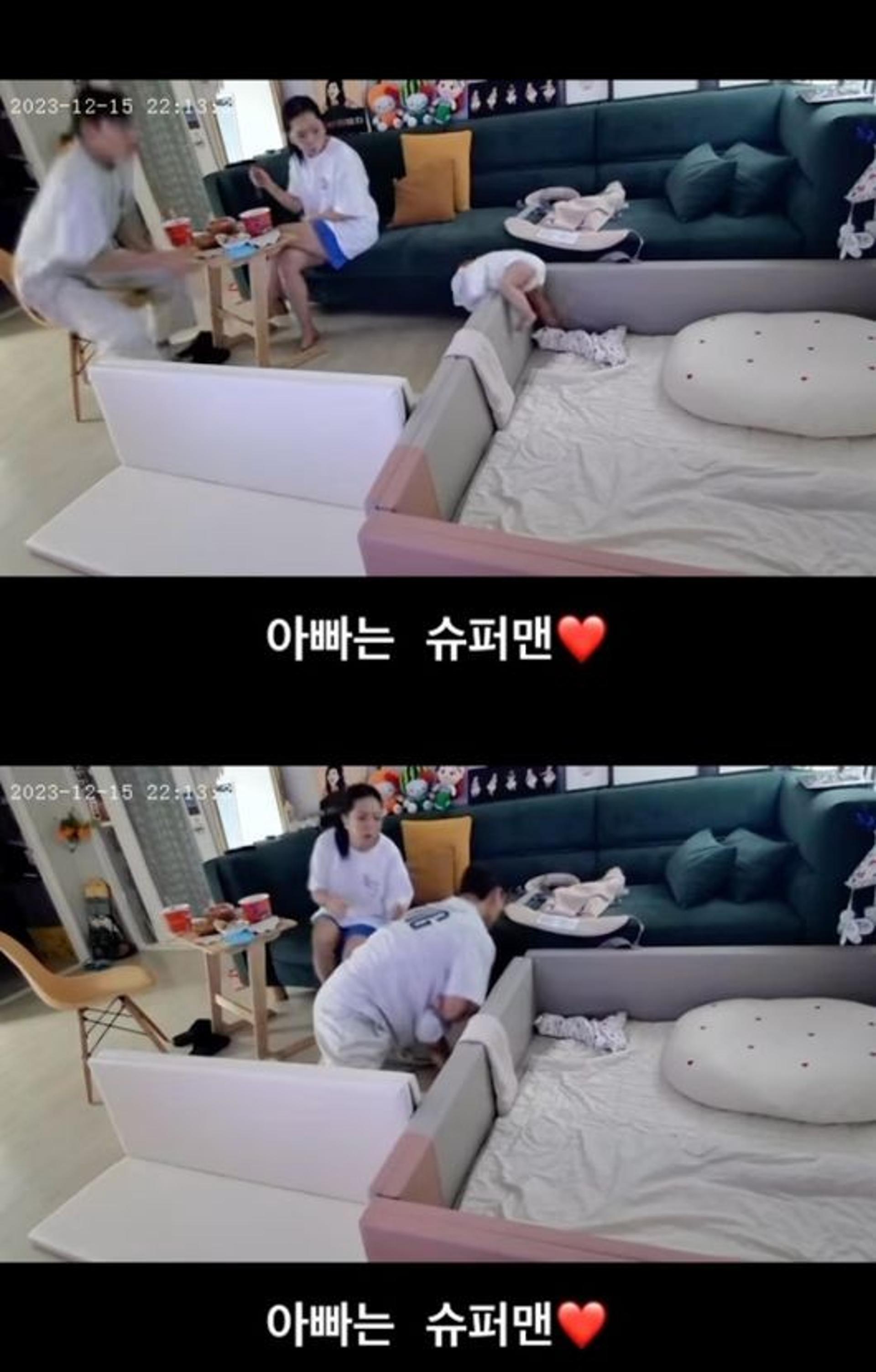 "아빠는 슈퍼맨"… 허니제이, 위급 상황 올렸다가 '부주의' 논란
