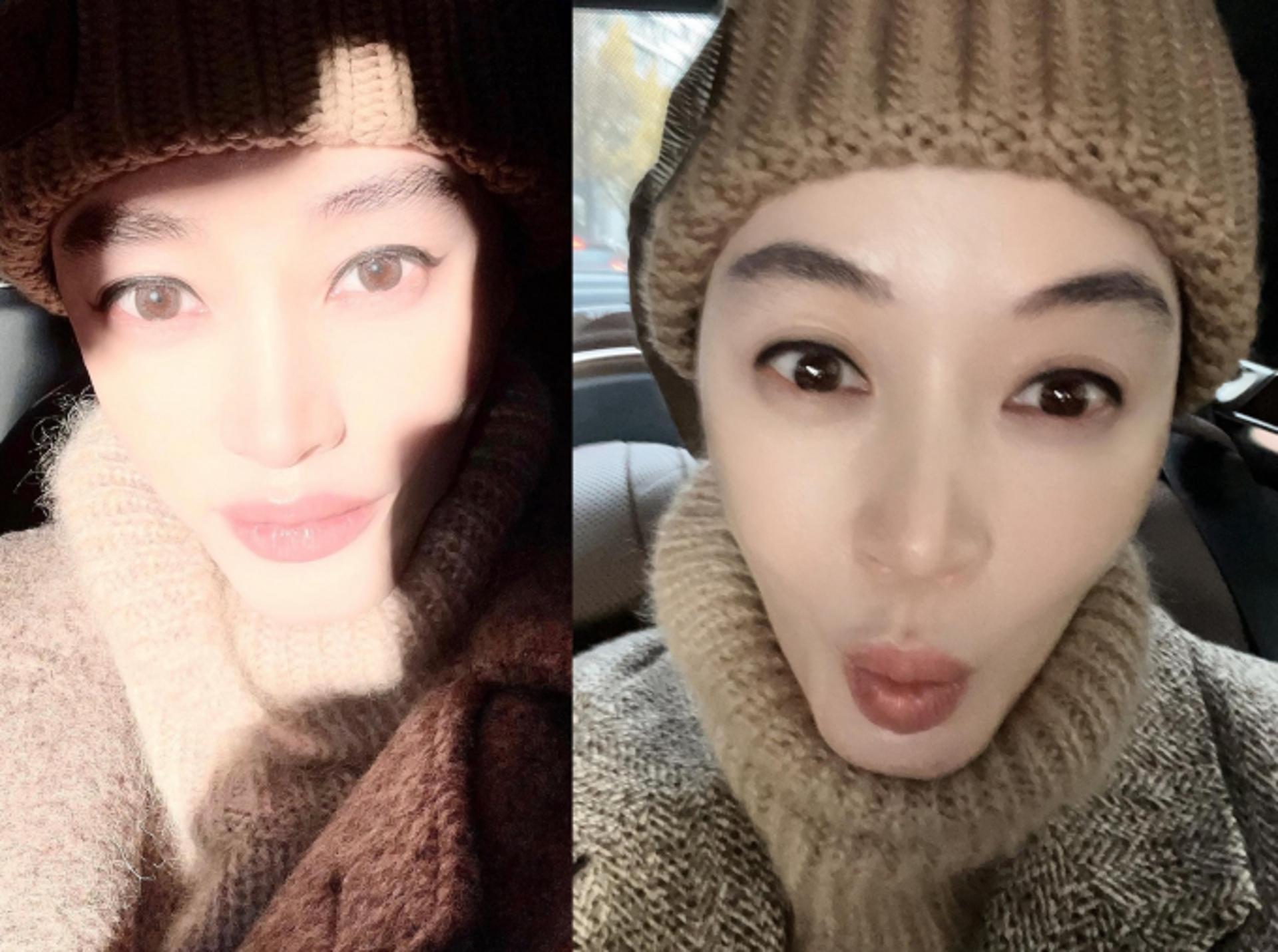 김혜수, 비니+터틀넥 포근한 윈터룩…꾸러기 매력은 덤