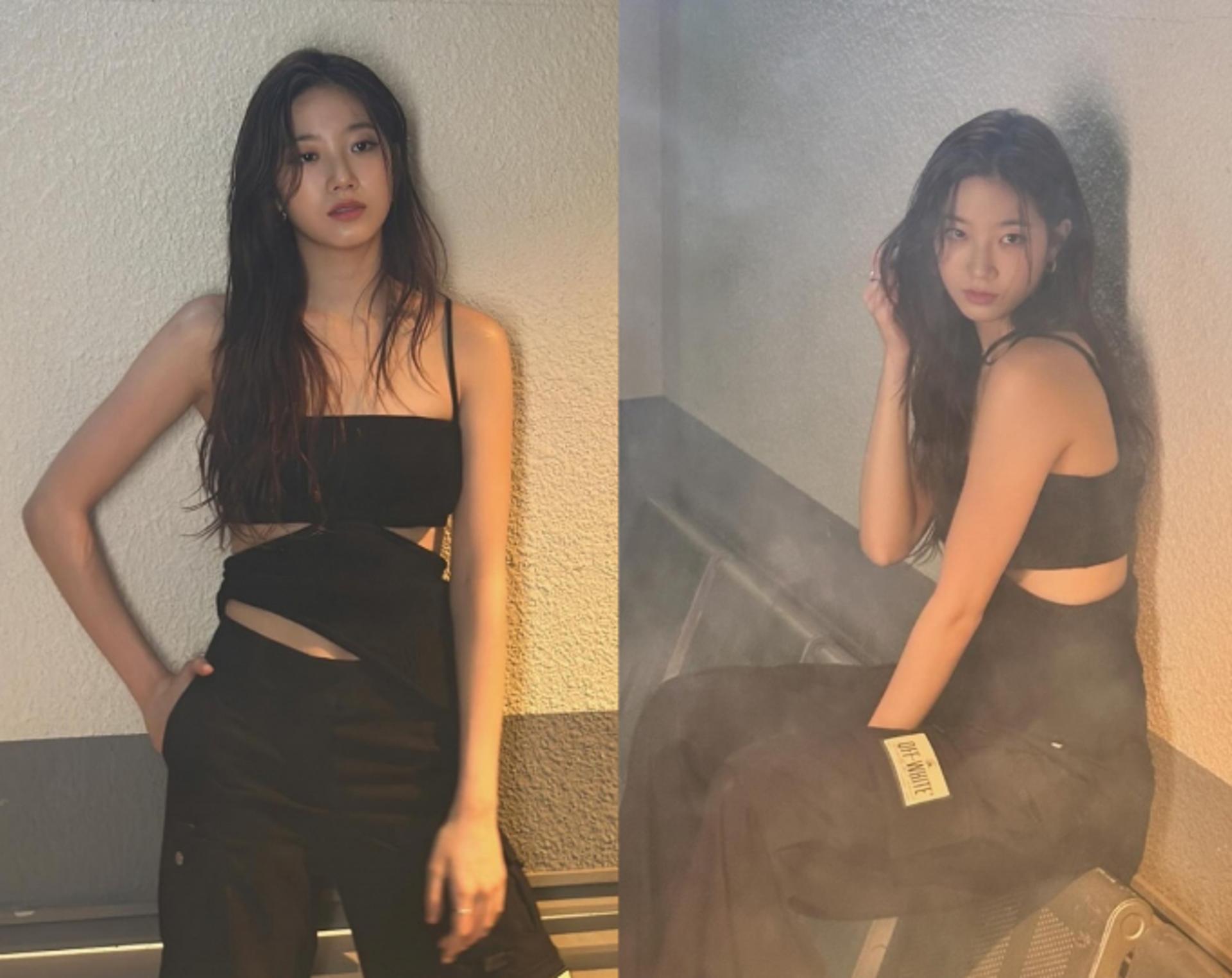 르세라핌 카즈하, 희뿌연 연기 속 걸크러시 매력 넘치네
