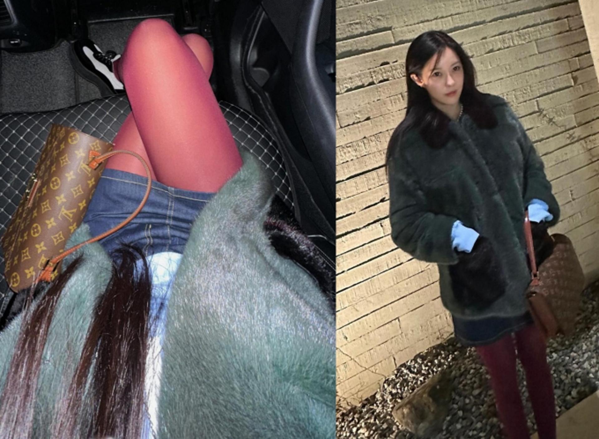 효민, 존재감 넘치는 '빨간 스타킹' 패션