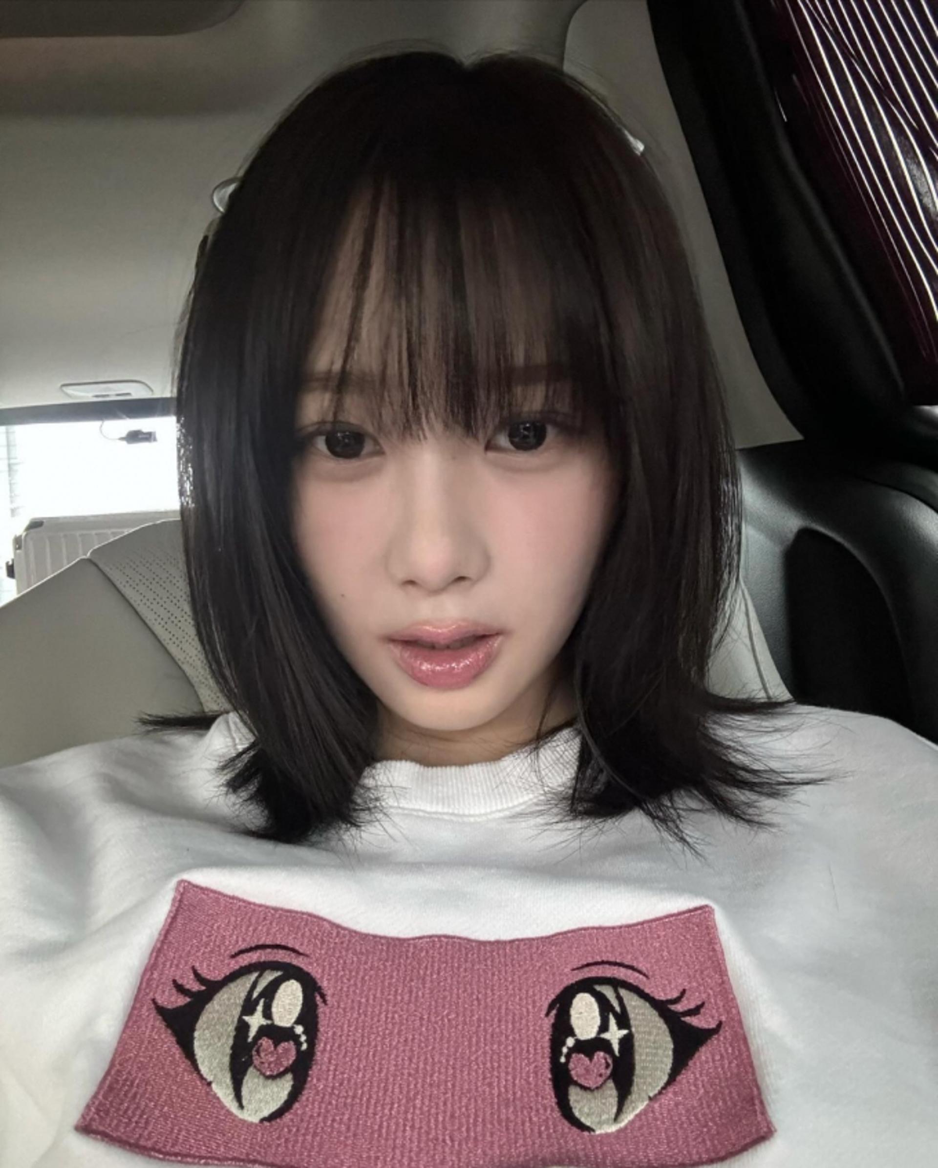 에스파 지젤, 단발로 자르고 아련한 눈망울…물오른 미모 과시