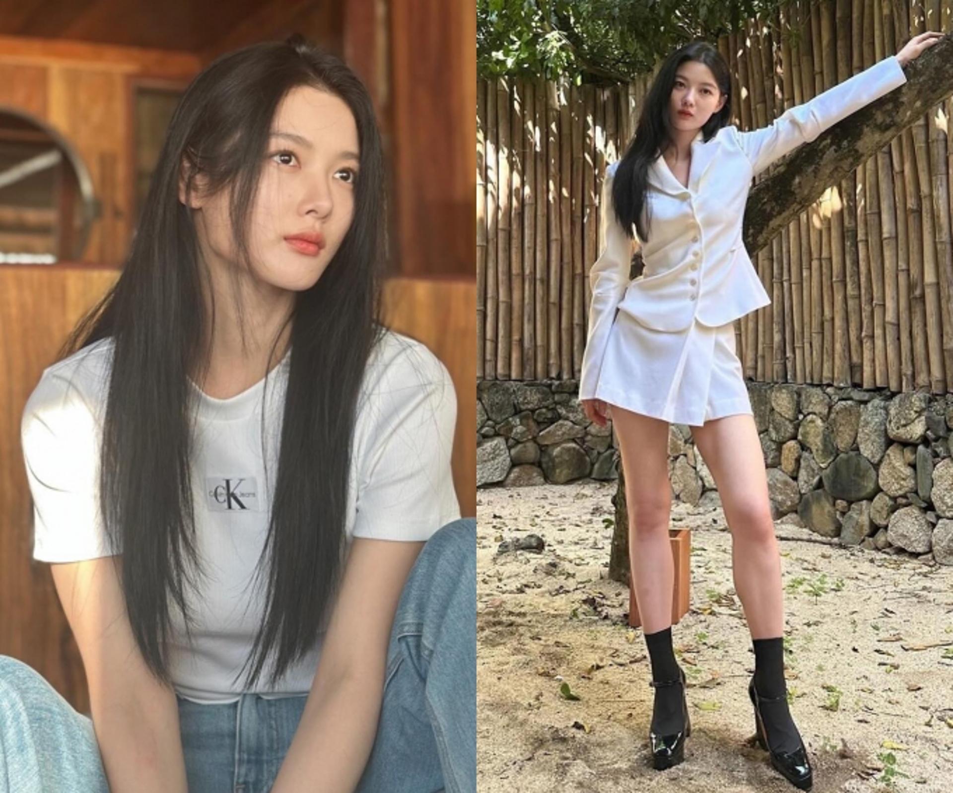 김유정, 안 어울리는게 뭐야?…흰 티+청바지→슈트까지 '완벽 소화'