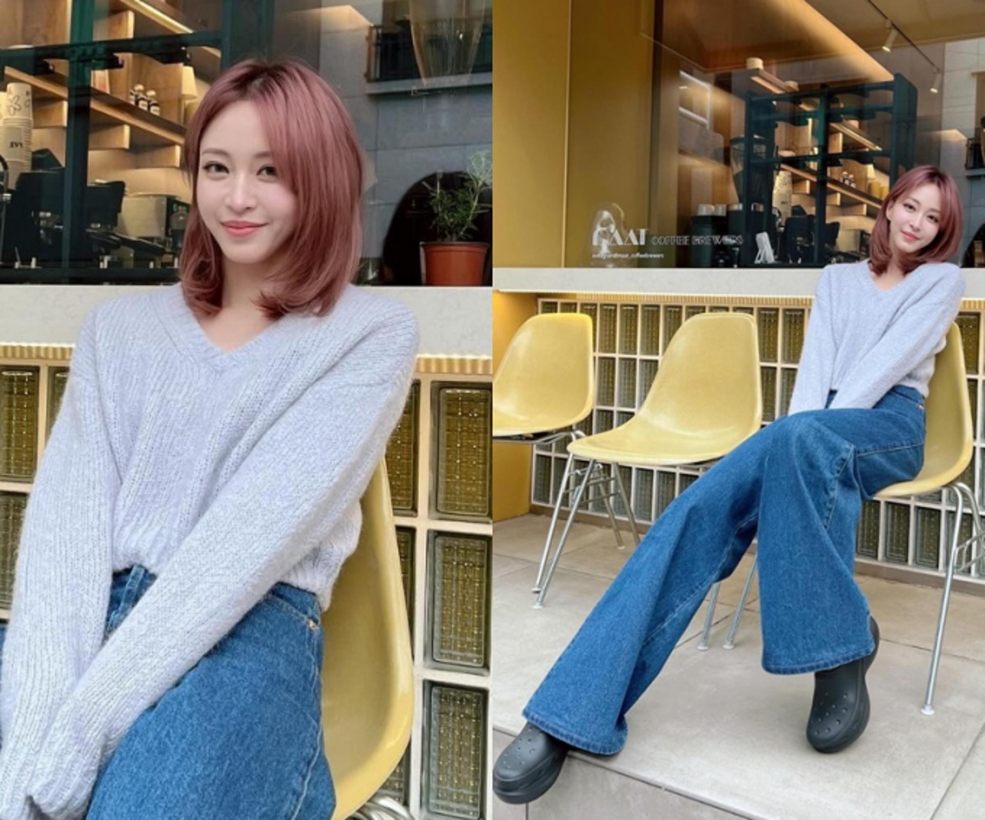 한예슬, 니트에 청바지면 끝! 청순 여친룩