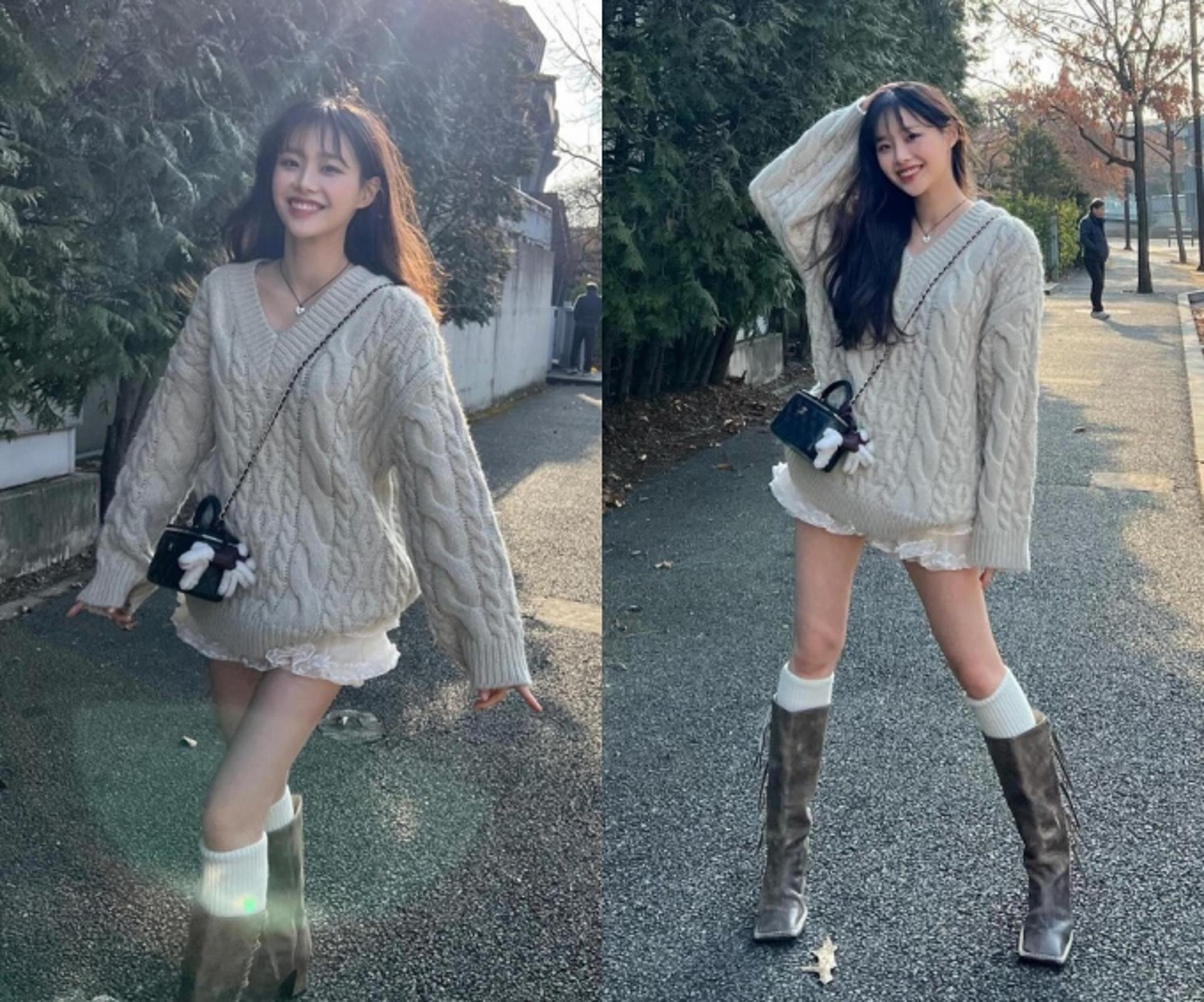 츄, 초콜릿처럼 달콤한 봄 데이트룩의 정석