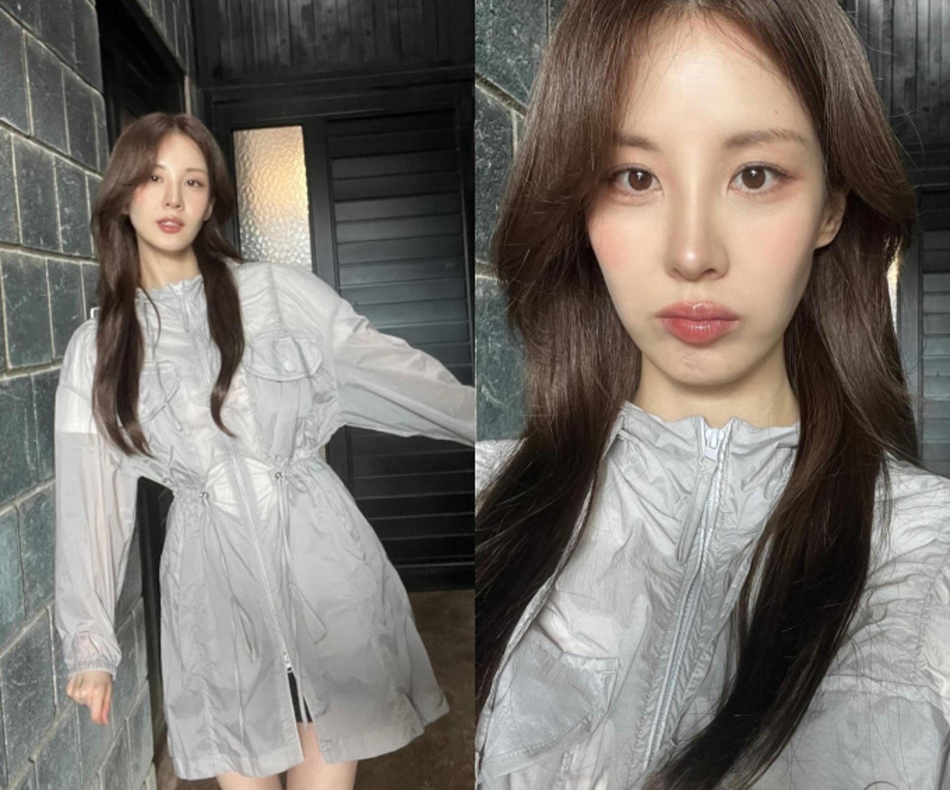 서현, 비오는 날에 딱! 윈드브레이커 재킷룩