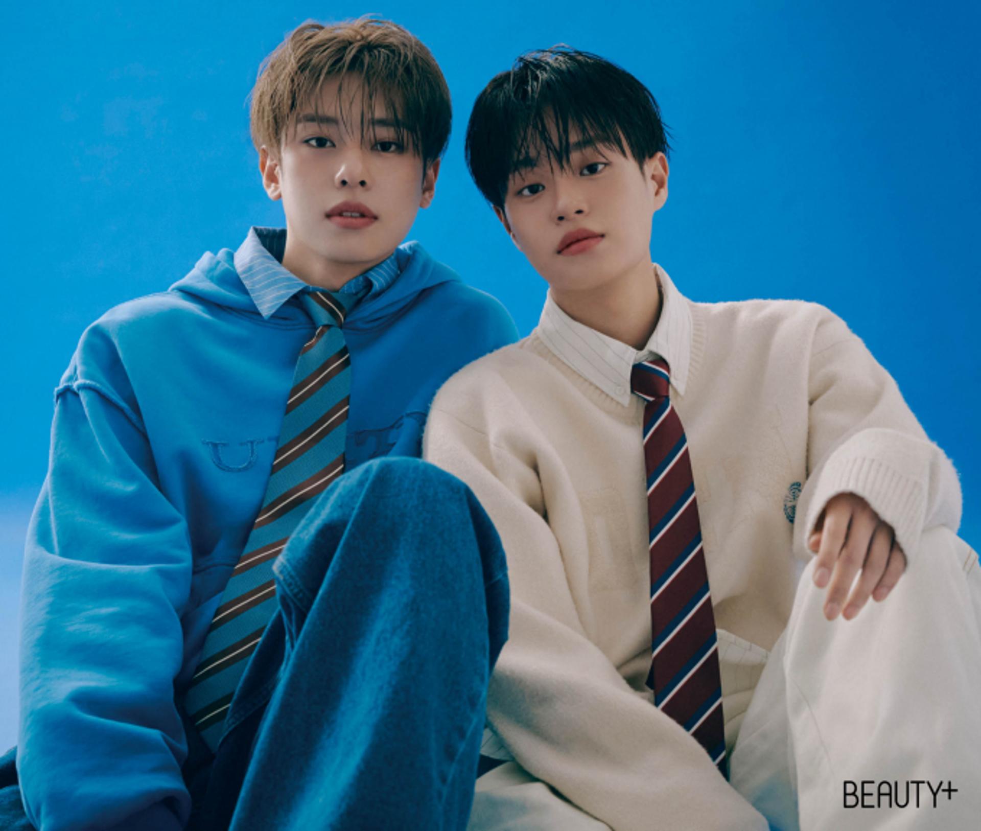 AB6IX 김동현·이대휘, 프레피 감성 시밀러룩 화보