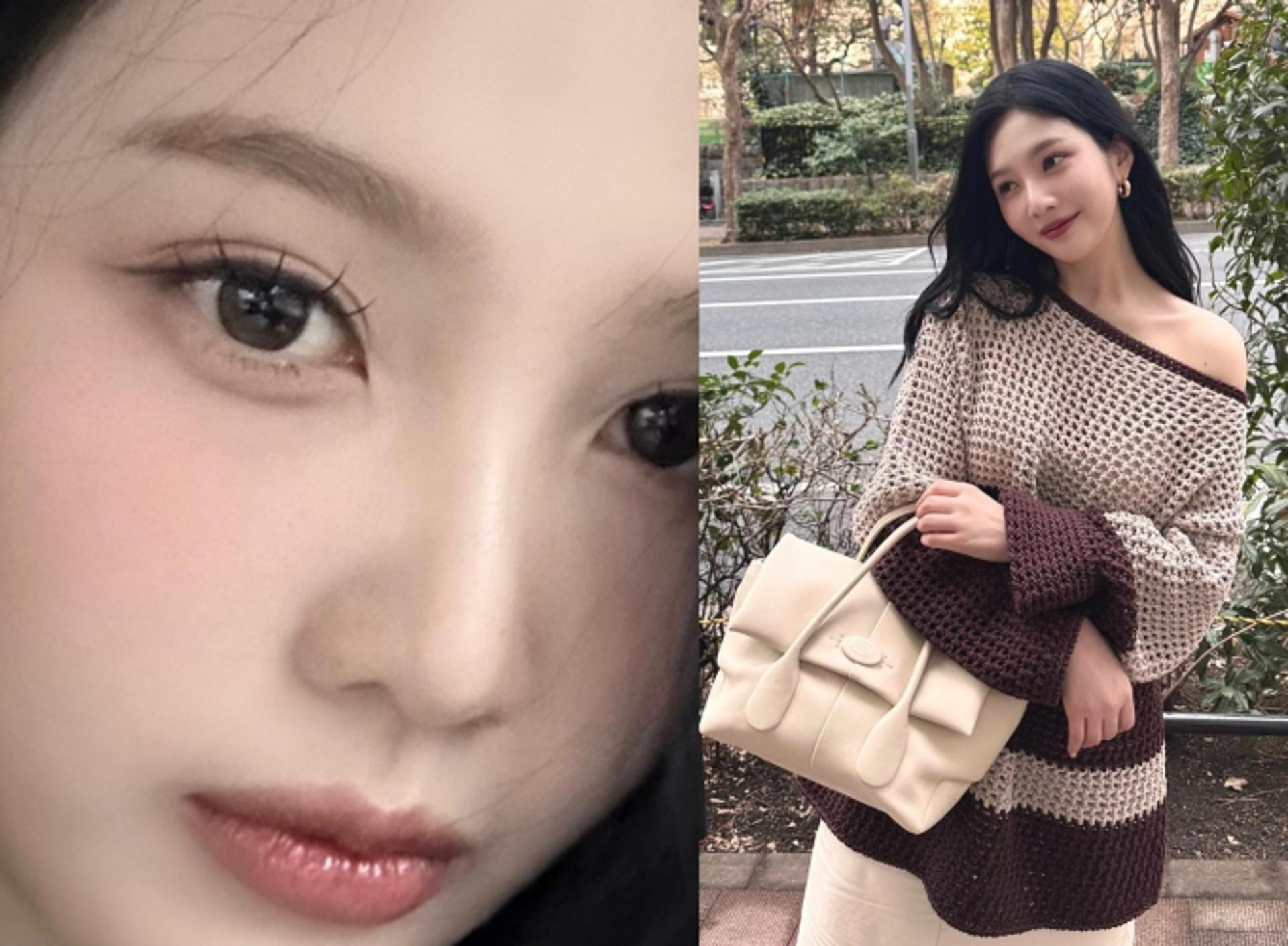 레드벨벳 조이, 우아하고 세련된 브라운 니트룩