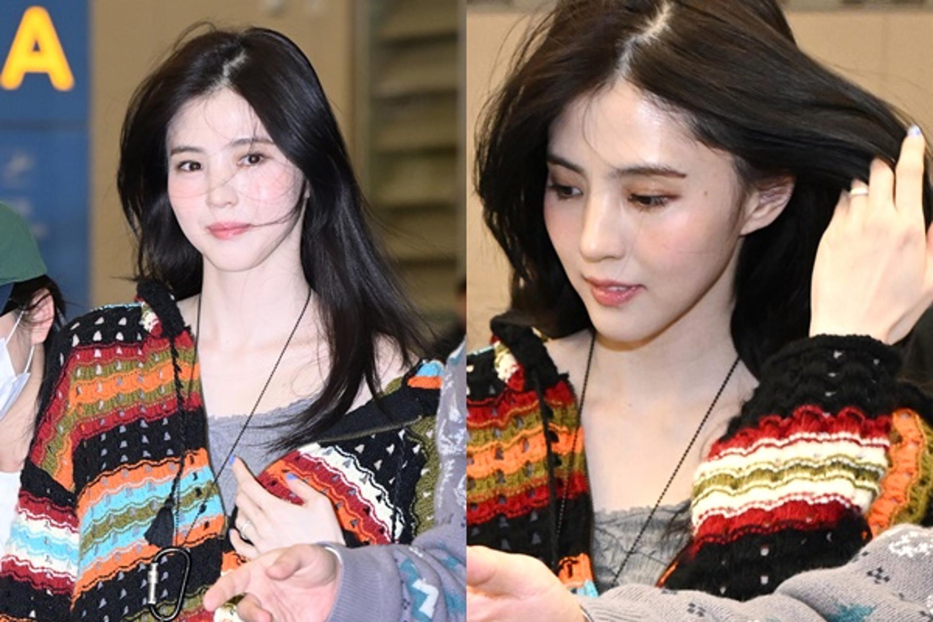 '류준열♥' 한소희 귀국길, 왼손엔 커플링?