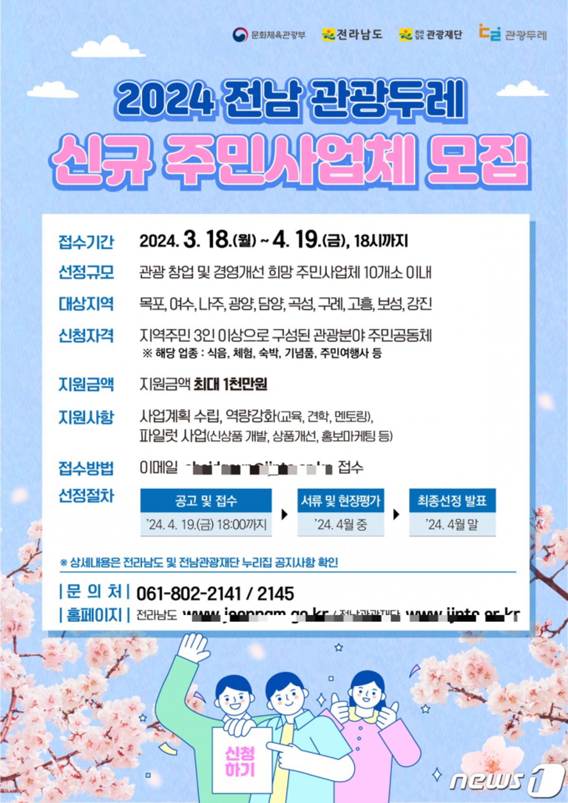 전남관광재단 '관광두레 신규 주민사업체' 모집