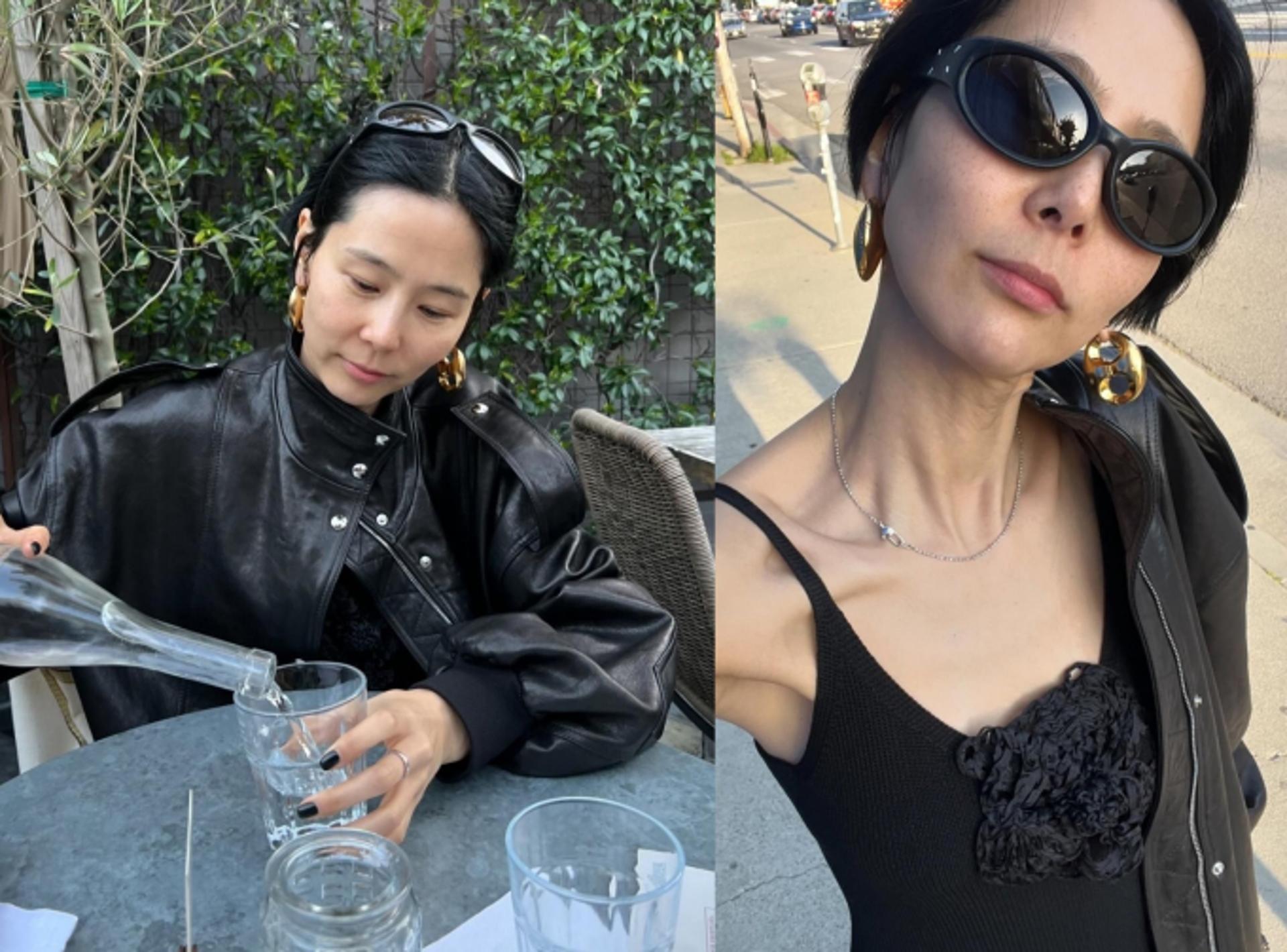 김나영, 시크하고 고급진 블랙 & 골드 스타일링