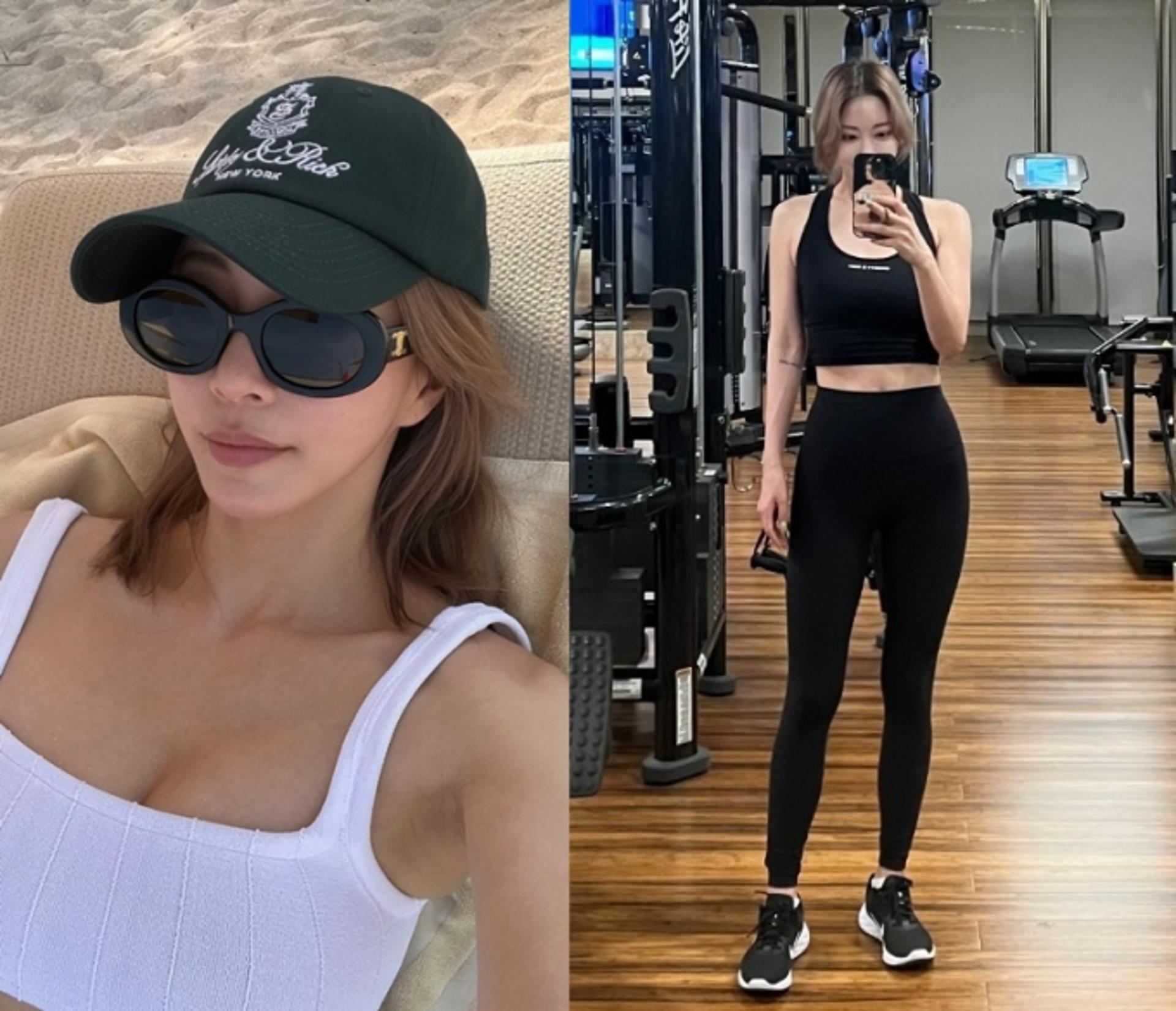 한예슬, 섹시X시크미 폭발…블랙 앤 화이트 수영복 자태
