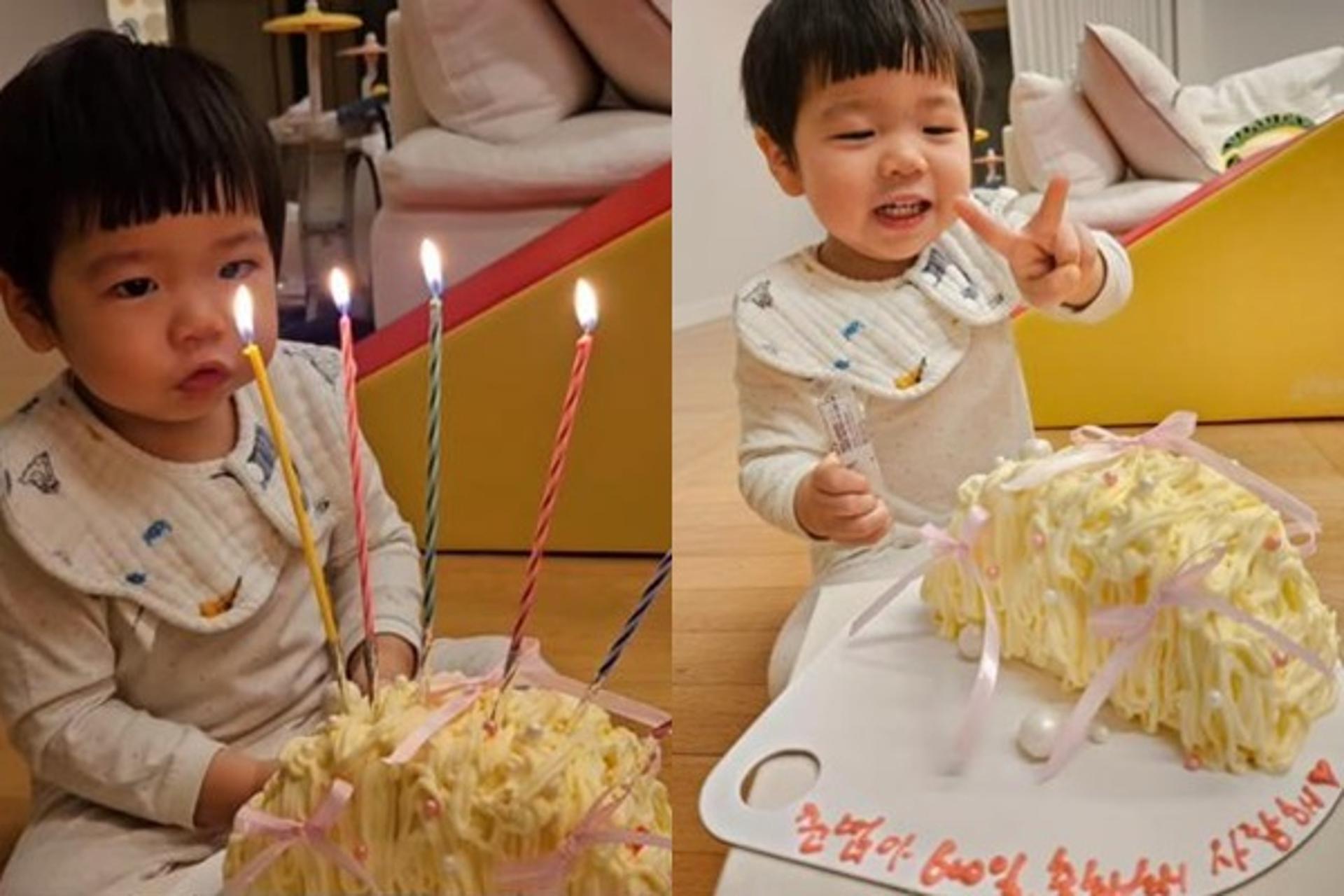 "V하는 똥별이"… '♥제이쓴' 홍현희 아들, 벌써 600일?