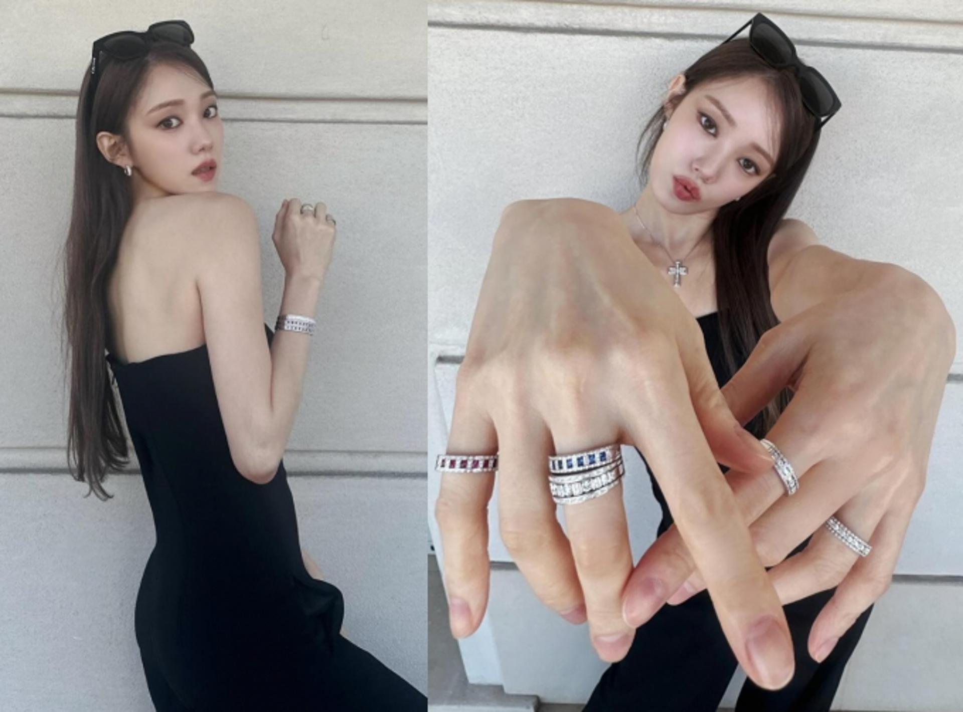 이성경, 튜브톱 점프슈트룩…도도하고 귀여운 매력 철철