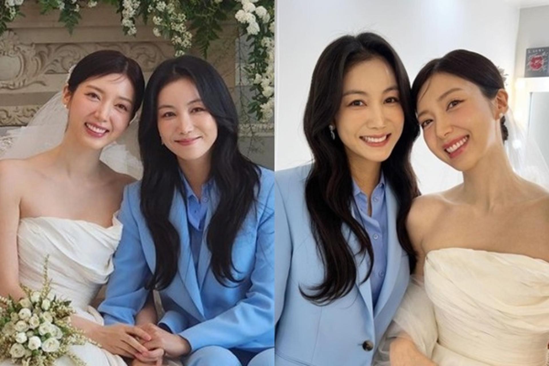 "행복해야 해, 우리 막둥이"… 김옥빈, 채서진 결혼식 축하