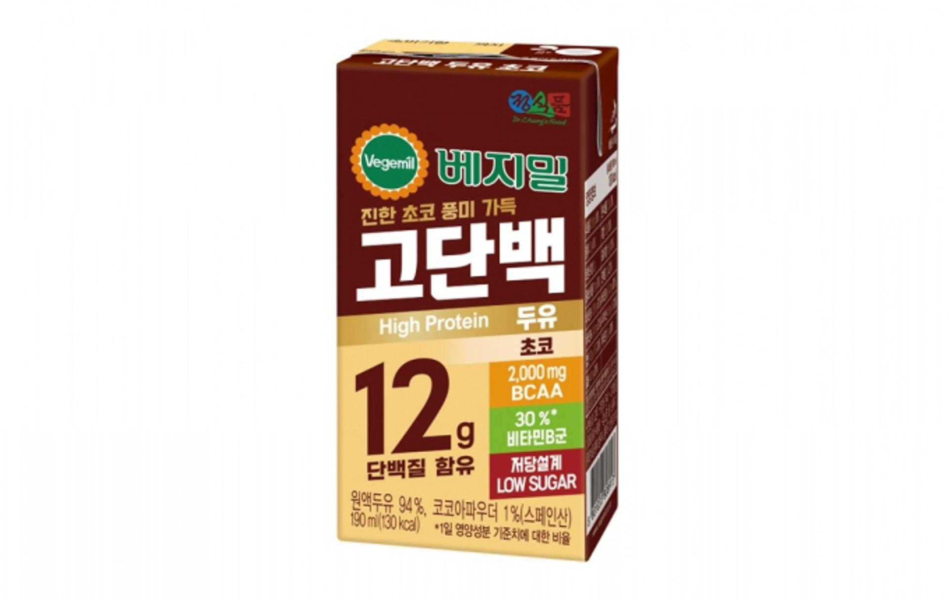 "일반 우유보다 단백질 2배"… 베지밀 고단백 두유 초코