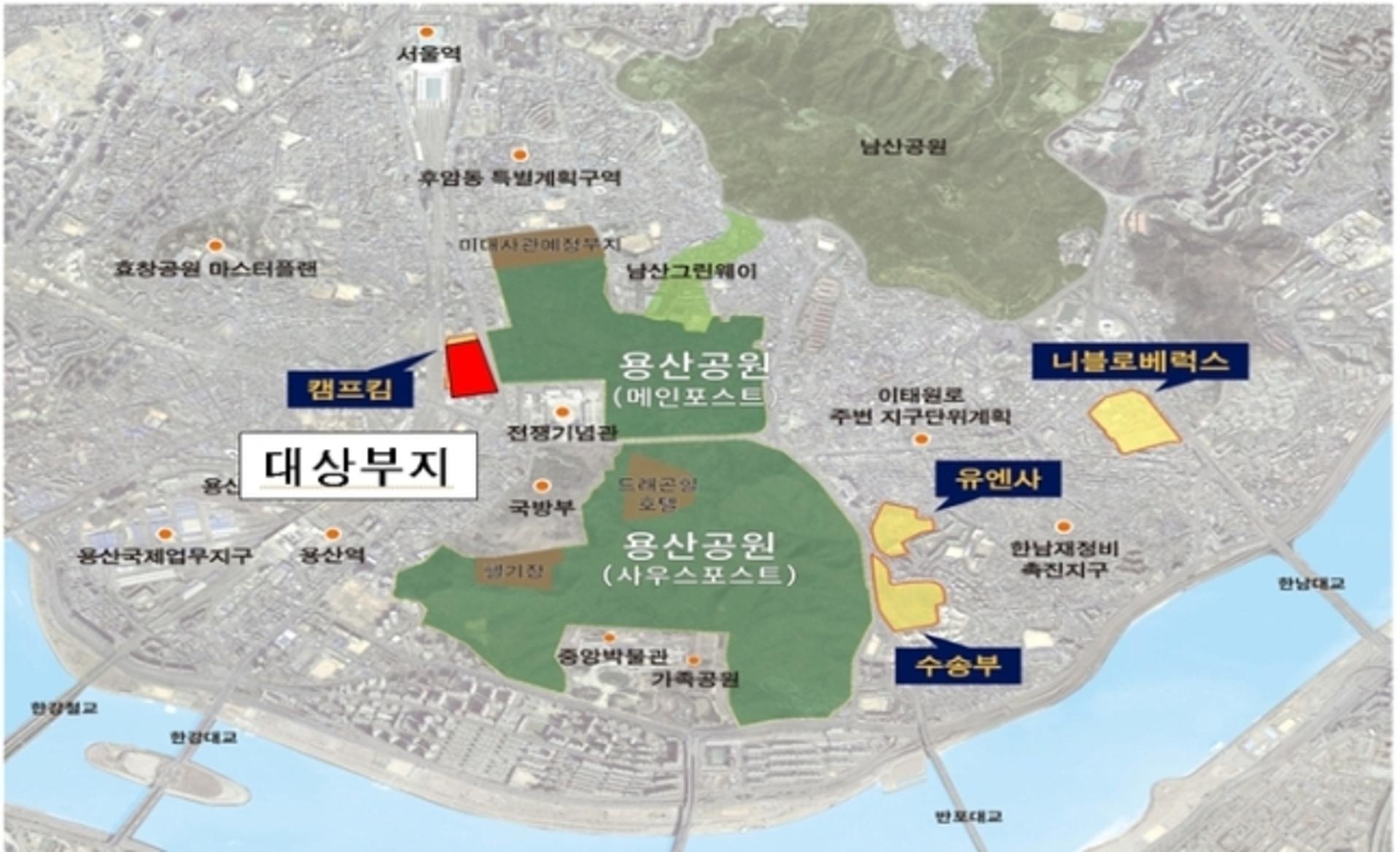 조단위 민간사업 기대… '용산 캠프킴' 50층 개발 추진