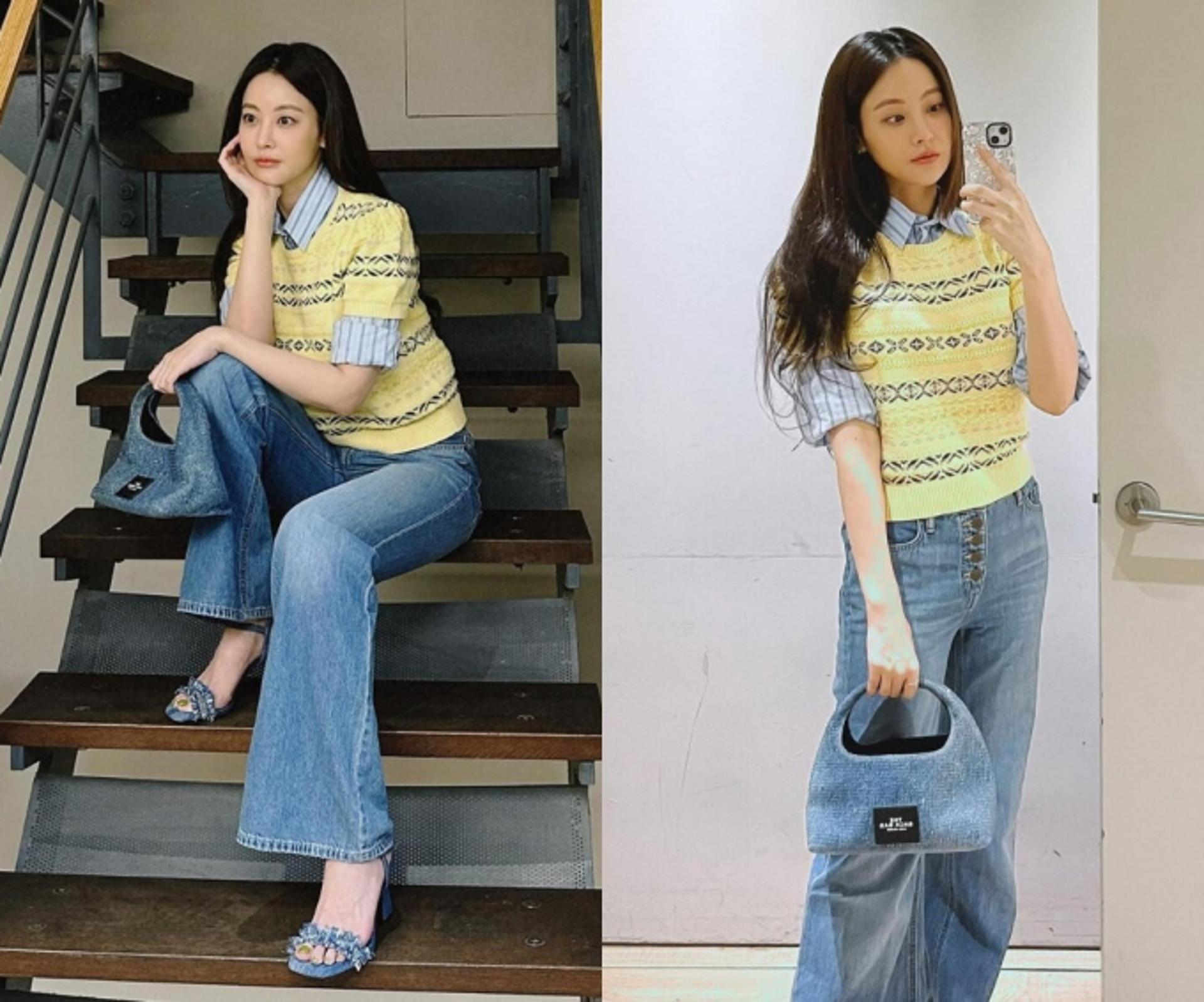 오연서, 데님 아이템으로 포인트 준 상큼한 스프링룩