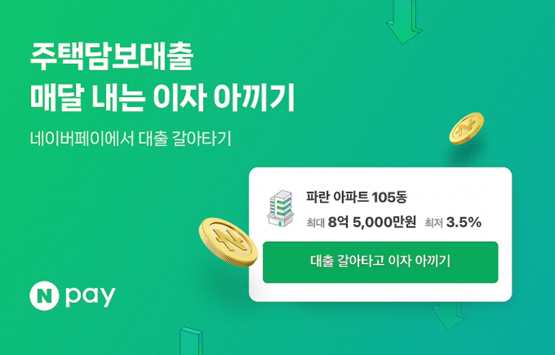 네이버페이, 주담대 비교 서비스로 이자 최대 650만원 아꼈다