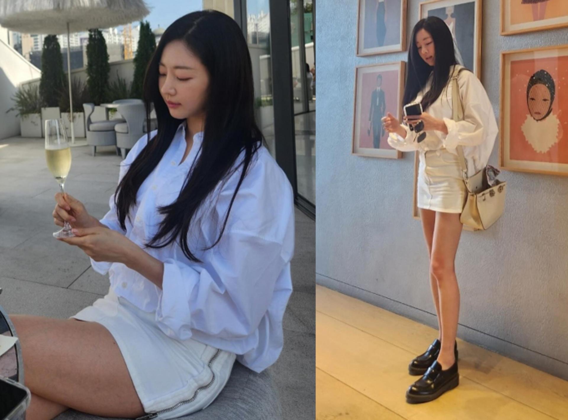 김사랑, 초미니 스커트 자태…뱀파이어 미모+우월한 몸매