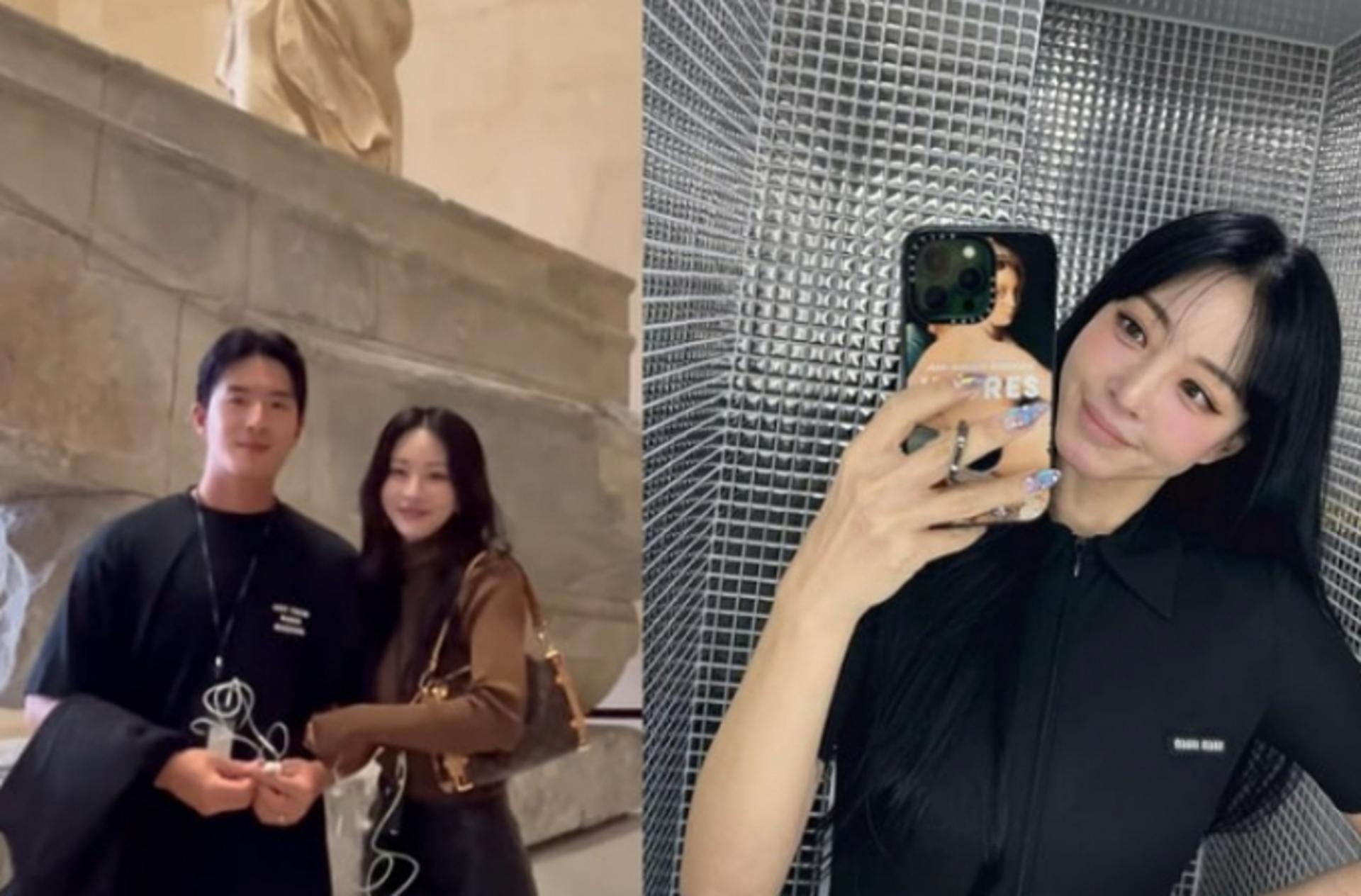 '10세 연하'♥한예슬, 파리 신혼여행서 애정 과시… "선남선녀"