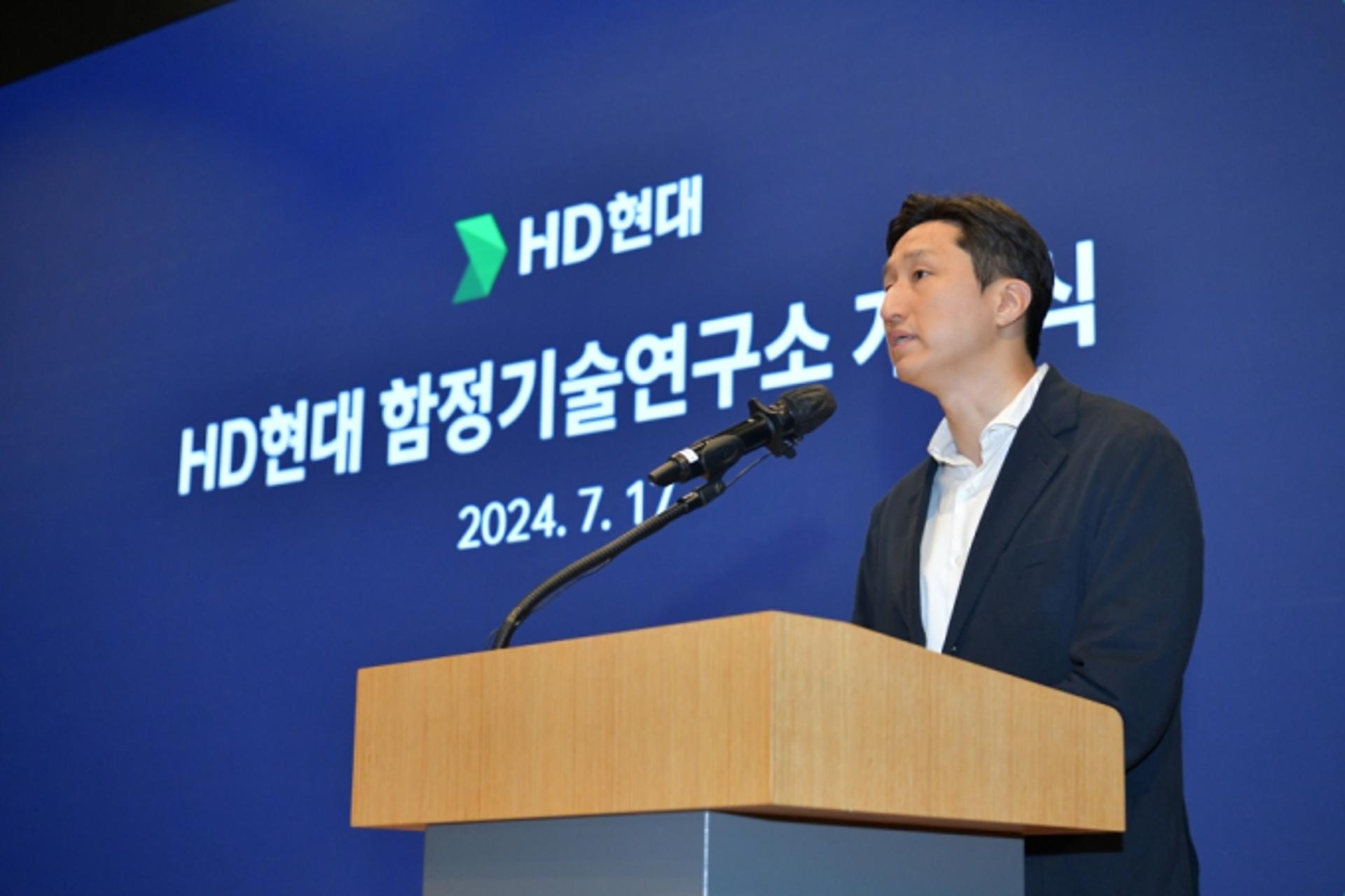 정기선 HD현대 부회장 "함정 기술로 방산 4대 강국 도약 힘 보탤 것"