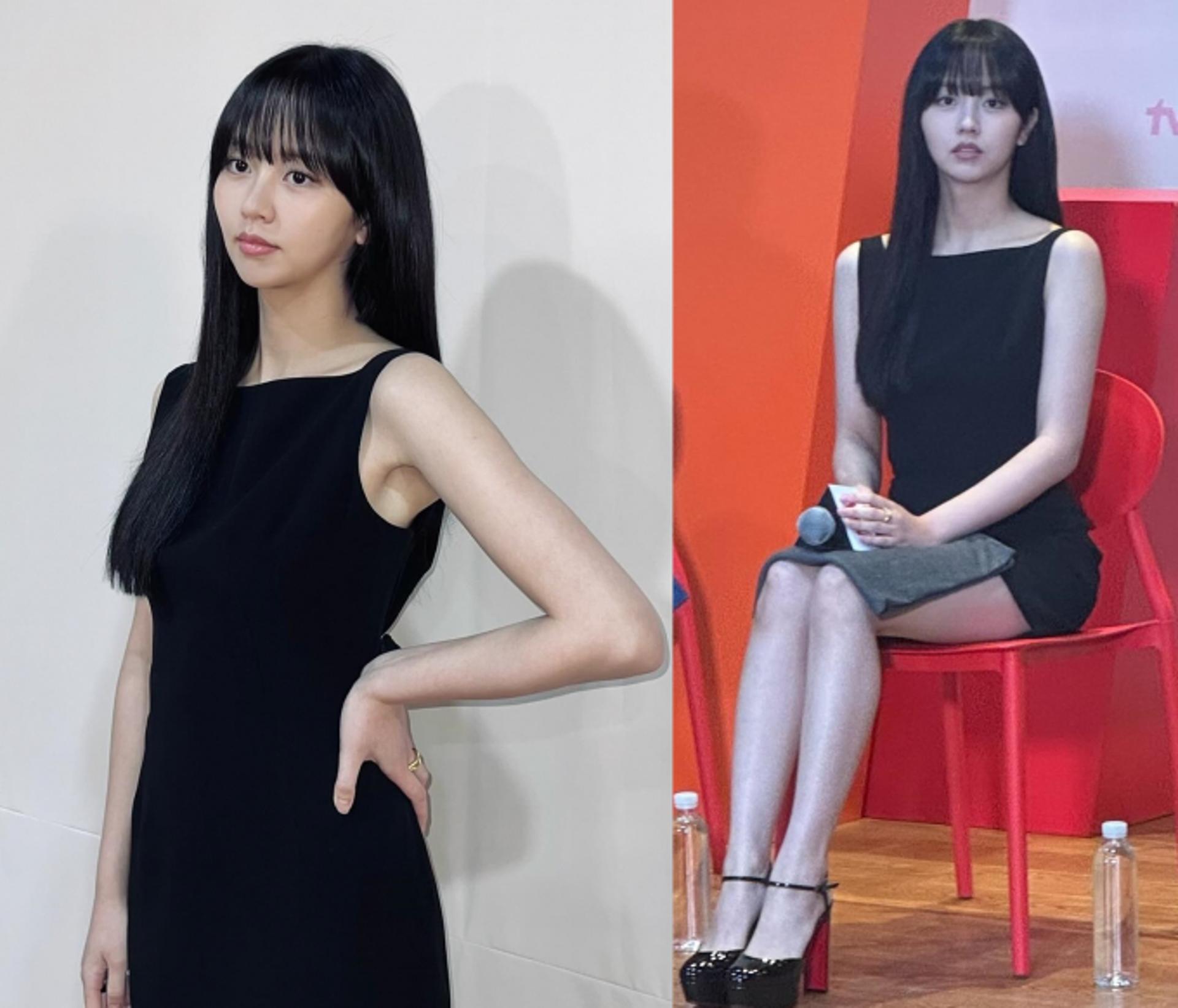 김소현, 차분하고 세련미 넘치는 블랙 미니드레스 룩