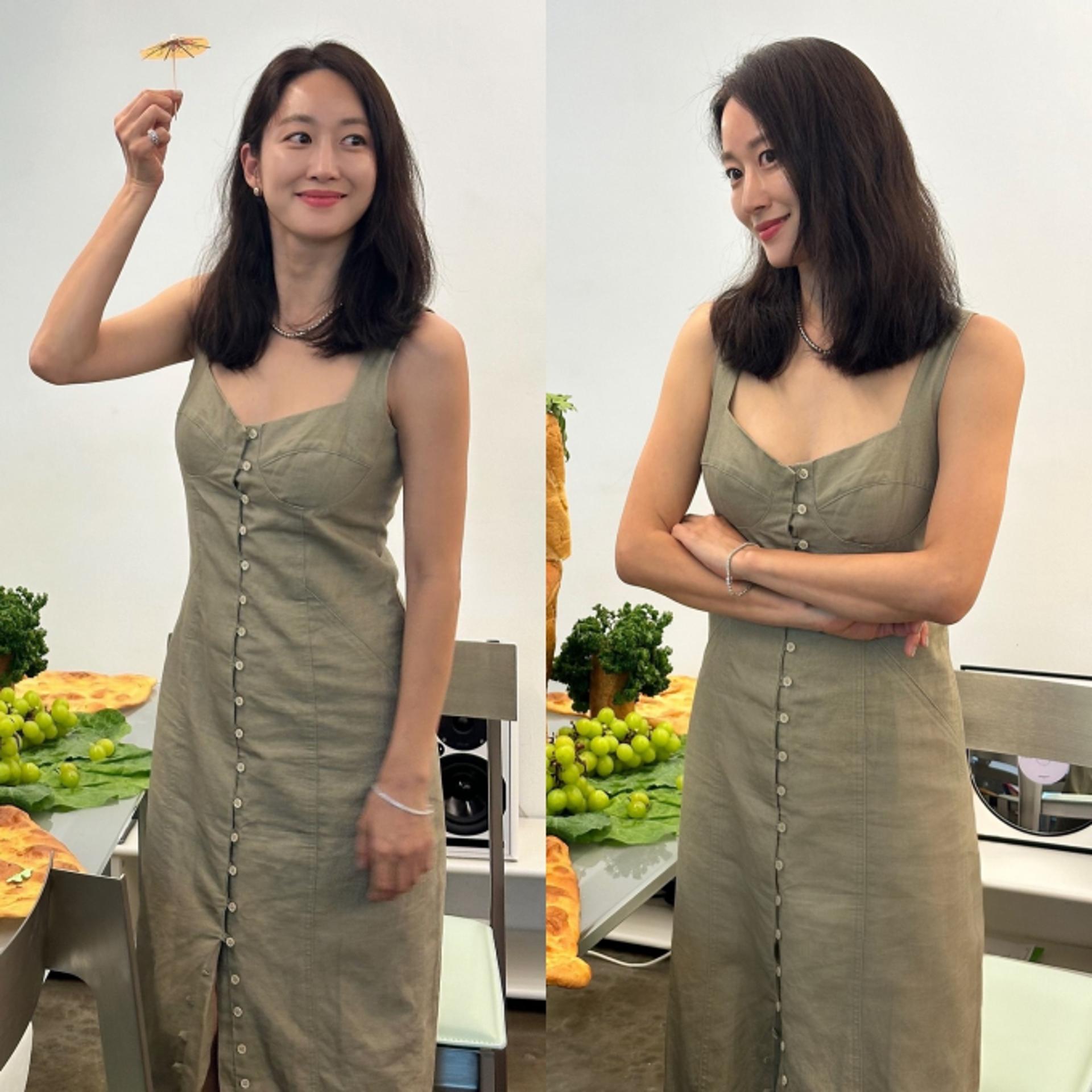 전혜빈, 뷔스티에 원피스로 뽐낸 날씬 몸매