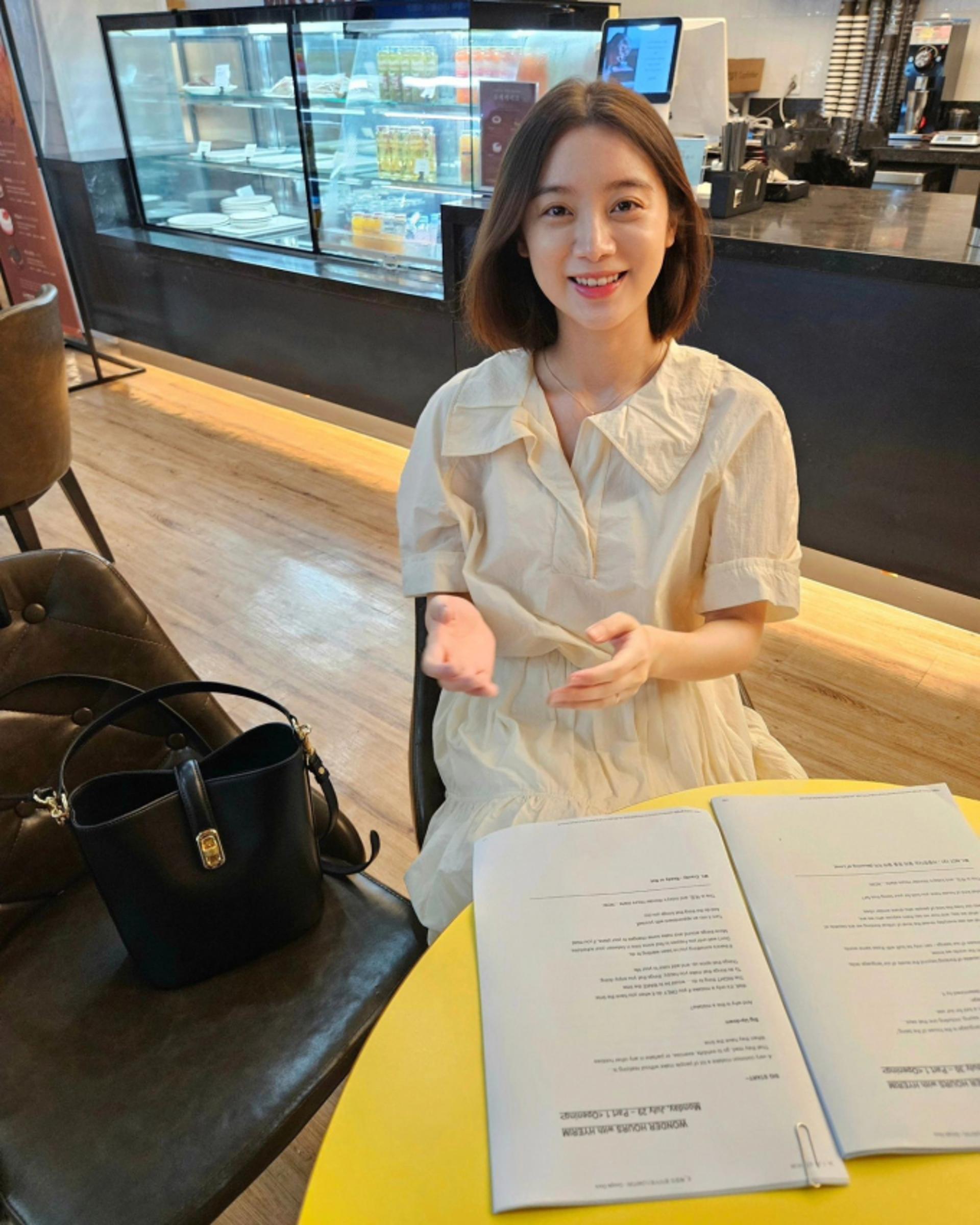 '둘째 임신' 우혜림, 수수함 속 청순 매력 돋보이는 임산부 패션