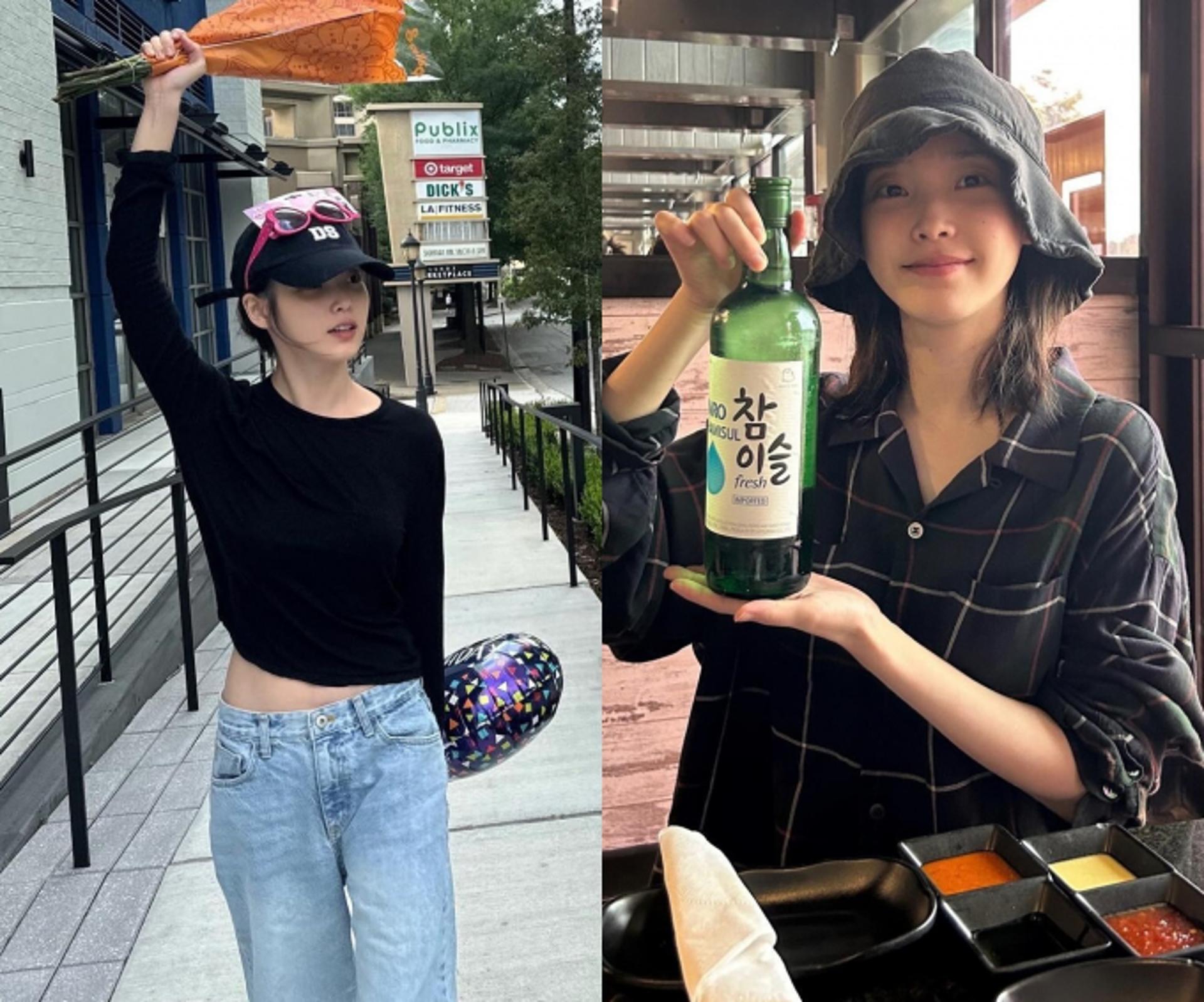 아이유, 이 모자 저 모자 다 소화하는 달걀형 얼굴