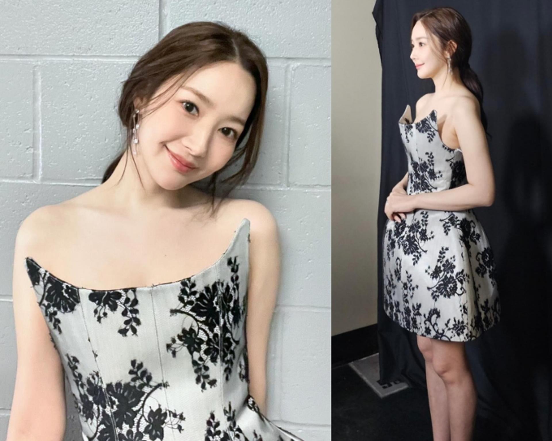 박민영, 볼륨 미니 드레스 입으니…여신이 따로 없네