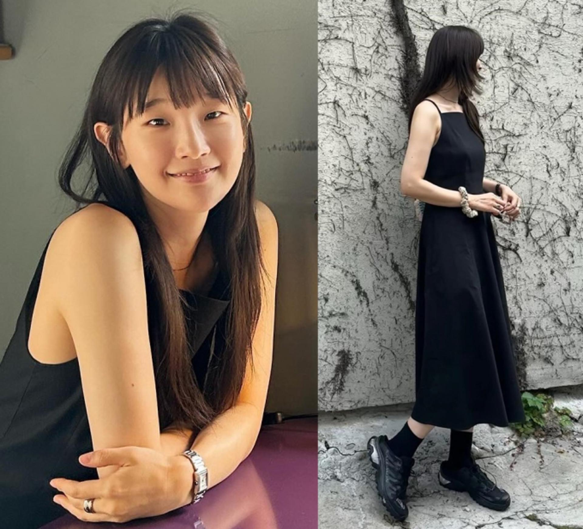 '암 완치' 박소담, 미니멀 블랙 원피스룩…'간결한 멋'