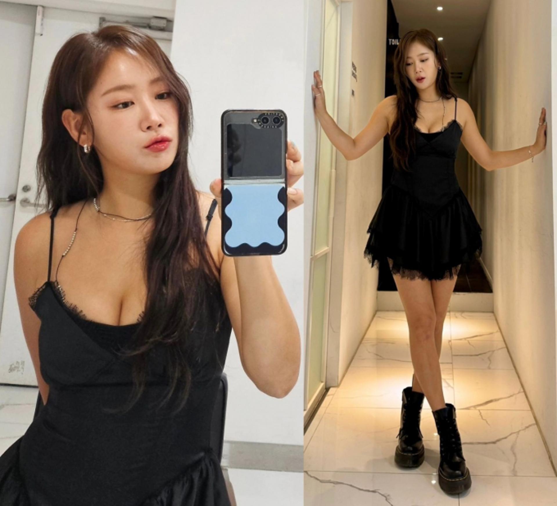 씨스타 소유, 글래머 몸매 시선강탈! 섹시한 올블랙 룩