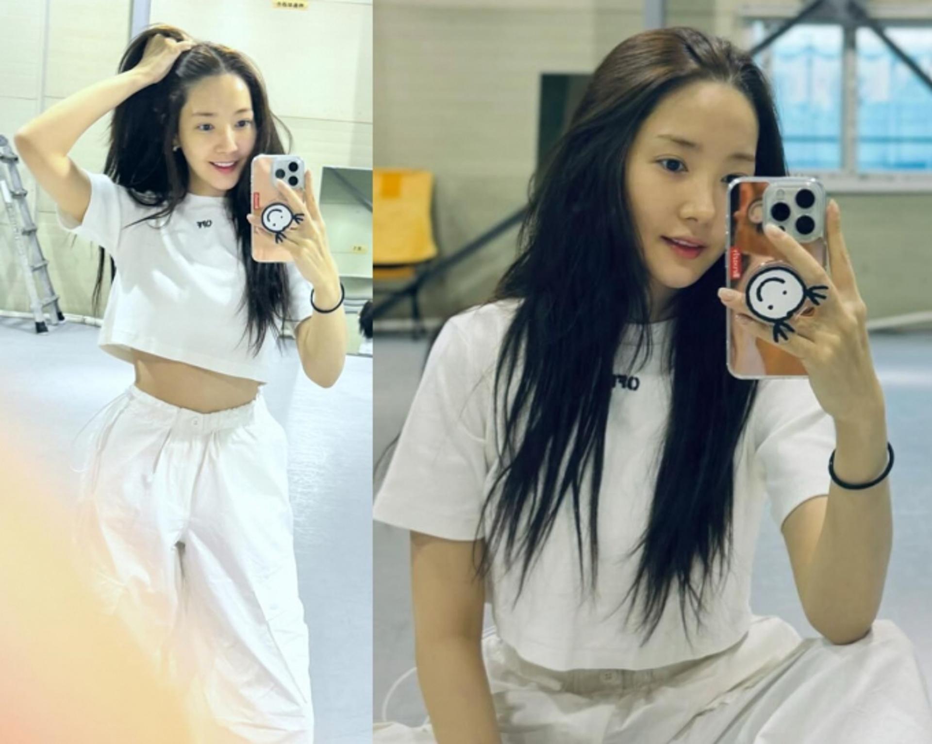 박민영, 청순 생얼X힙한 화이트 스트리트 룩