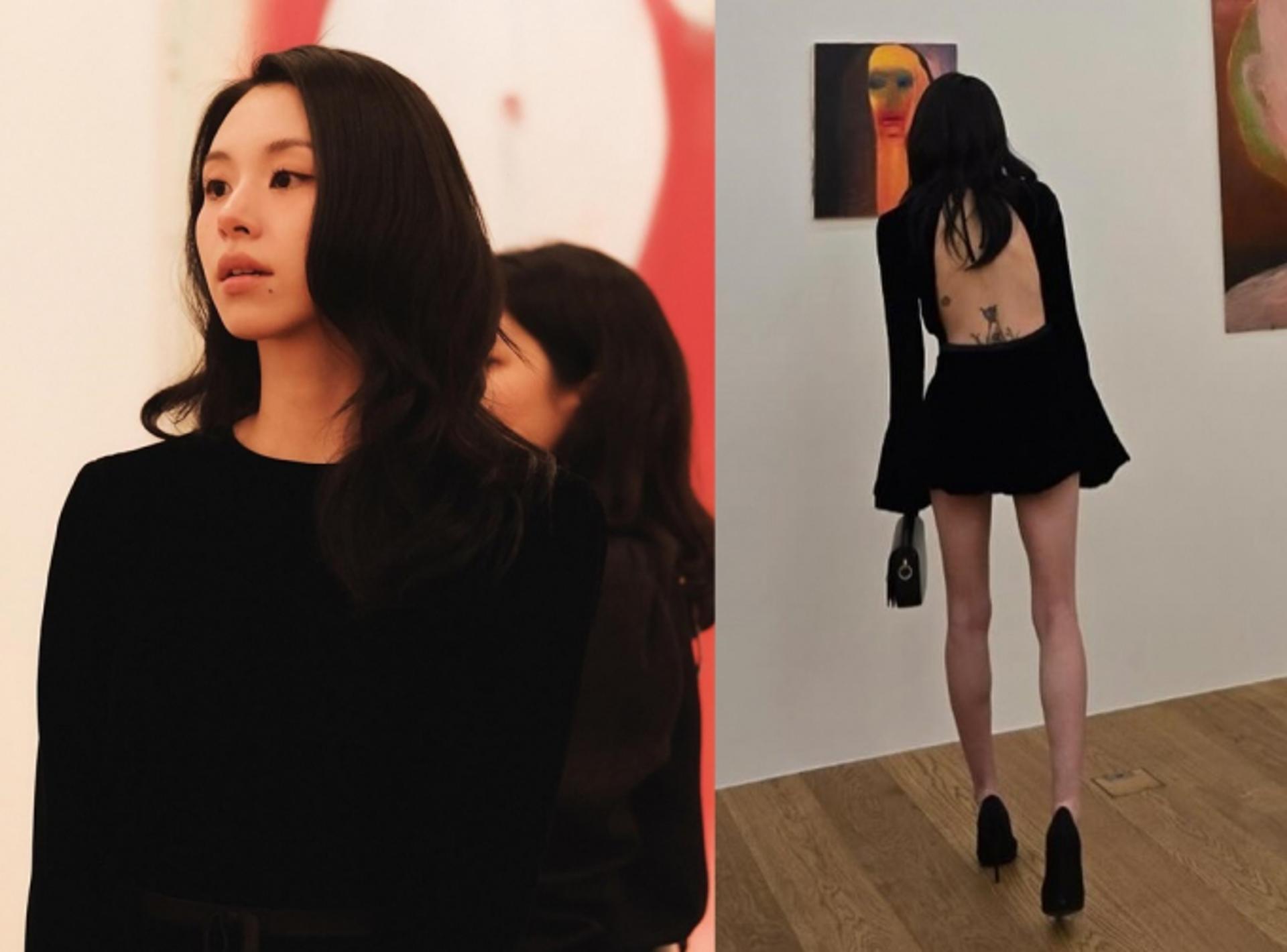 '자이언티♥' 트와이스 채영, 등이 뻥 뚫린 반전 드레스 자태