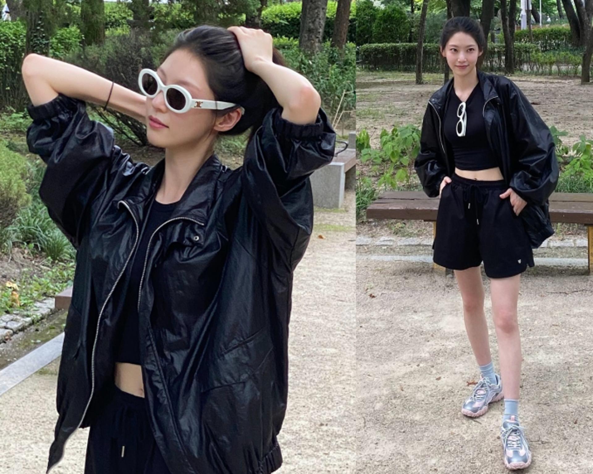 공승연, 힙한 매력이 철철… 블랙 애슬레저룩
