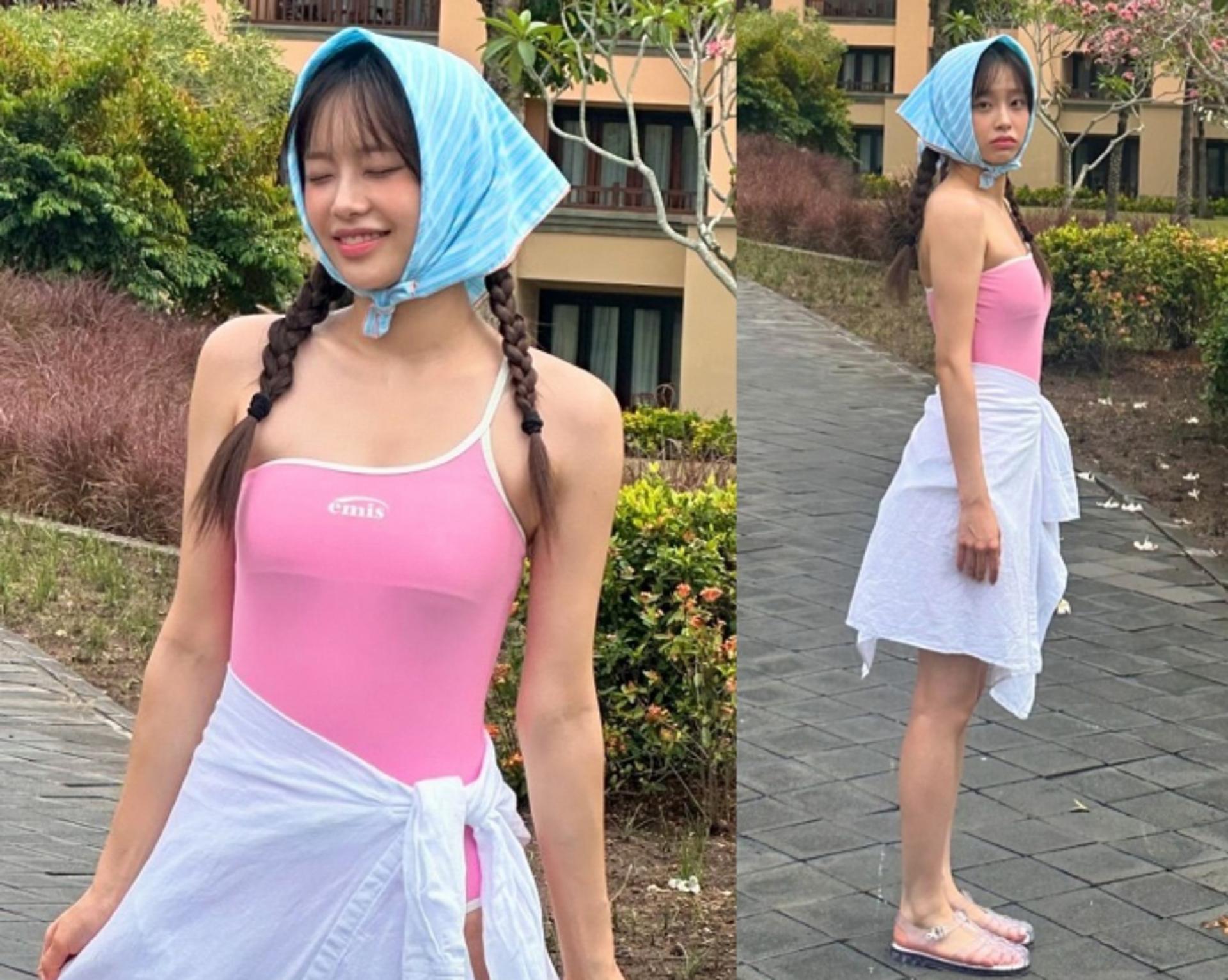 츄, 발리서 뽐낸 귀염뽀짝 수영복 자태