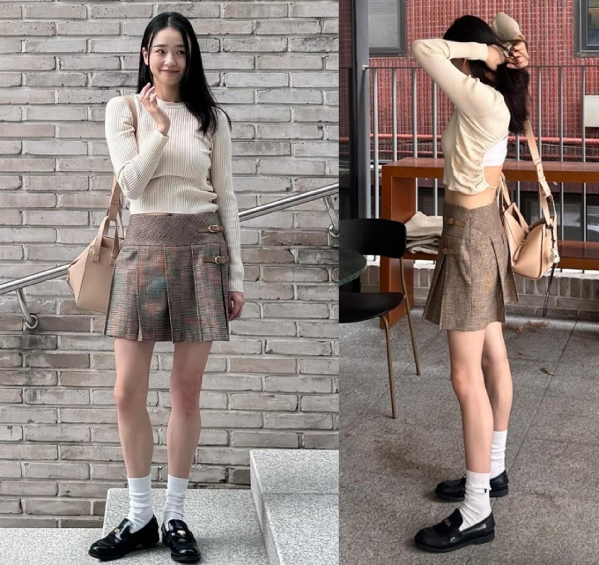'금융인♥' 손연재, 청순한 스쿨룩… 섹시한 반전 뒤태