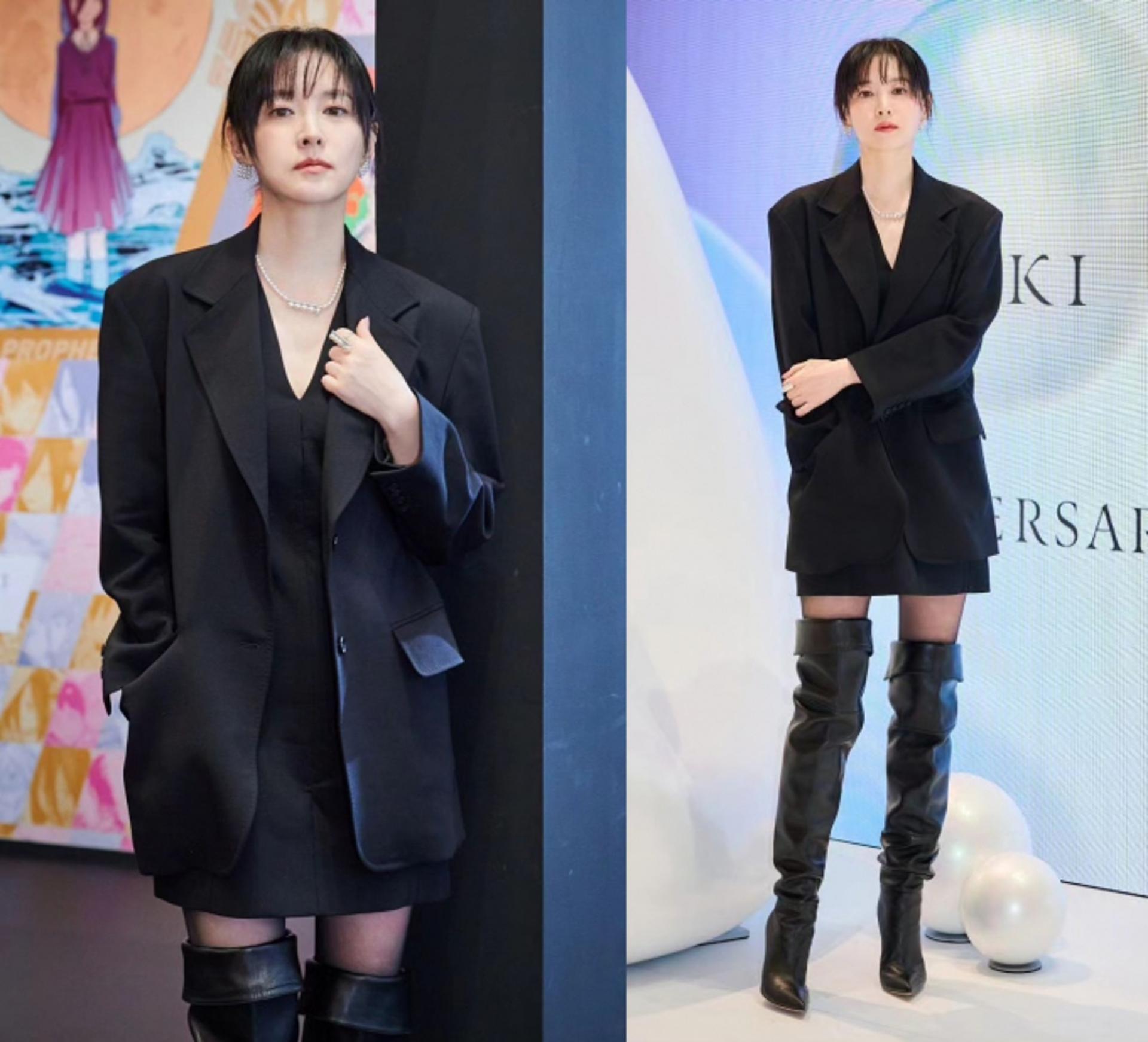 '50대' 이영애, 초미니→싸이하이 부츠까지…남다른 패션 소화력