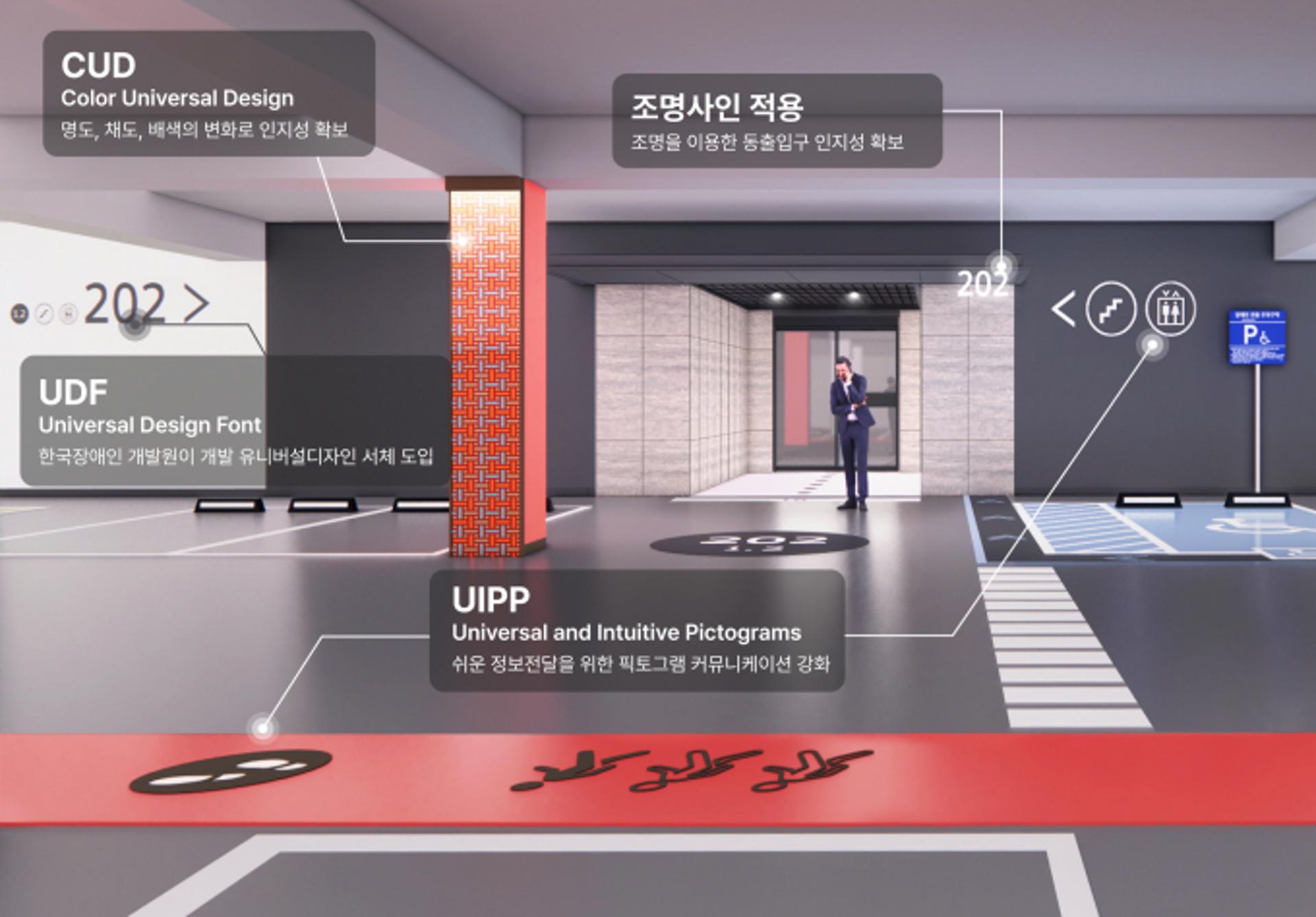 지하주차장 길 안내도 남다른 힐스테이트