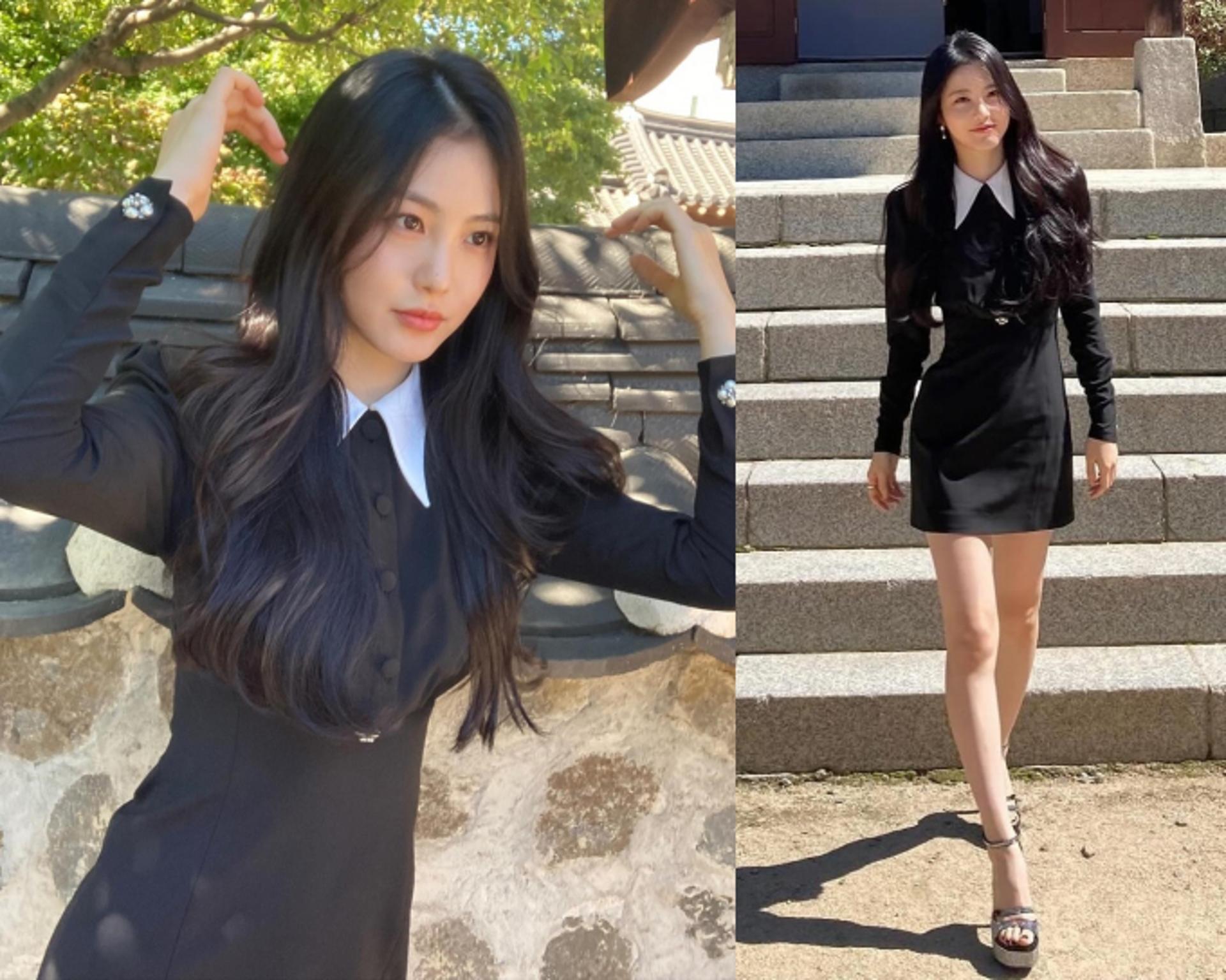 '정년이' 신예은, 블랙 미니 드레스룩…가녀린 몸매에 당찬 매력