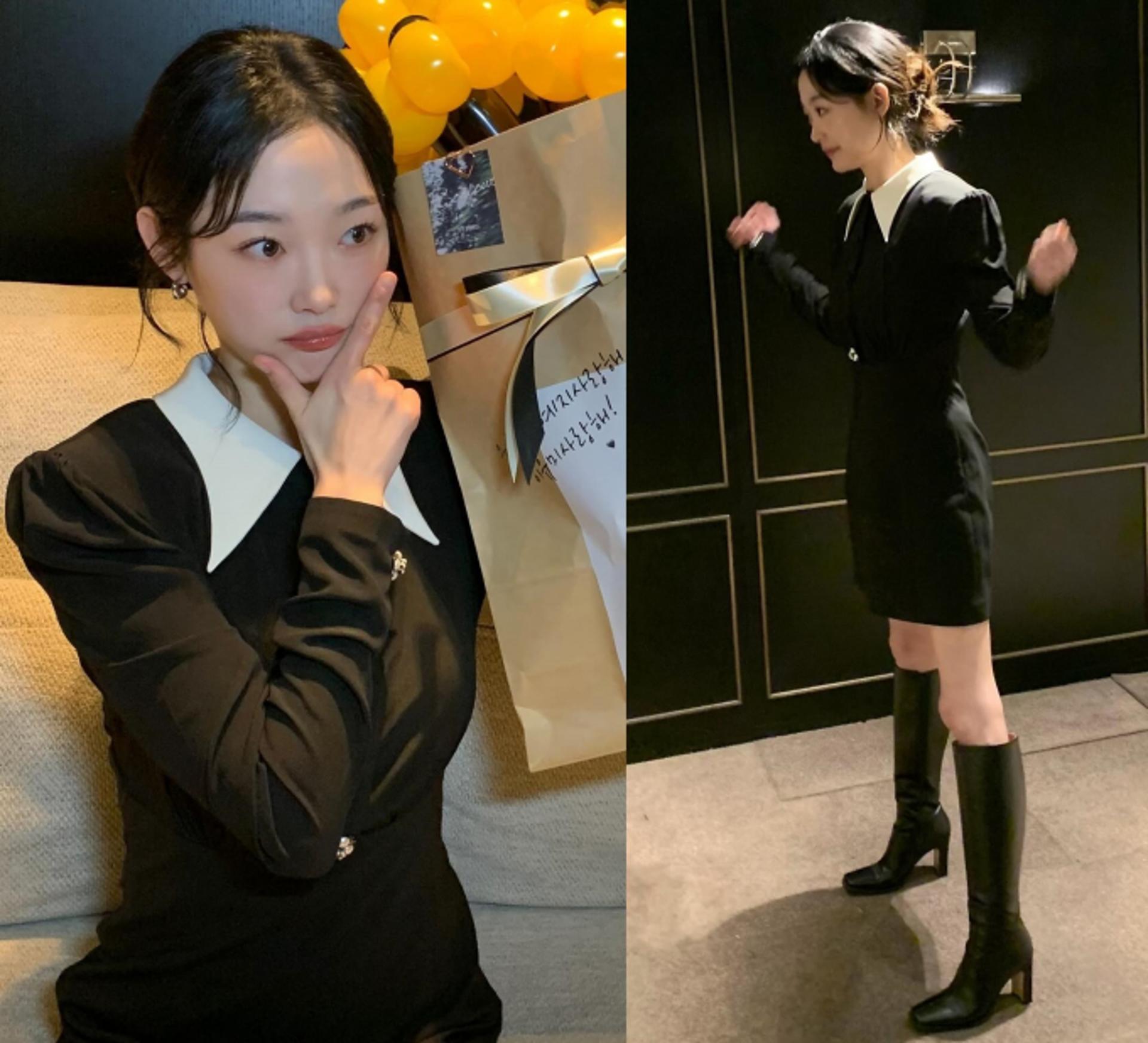 이유미, 블랙 미니 드레스 입고 이렇게 상큼할 일?