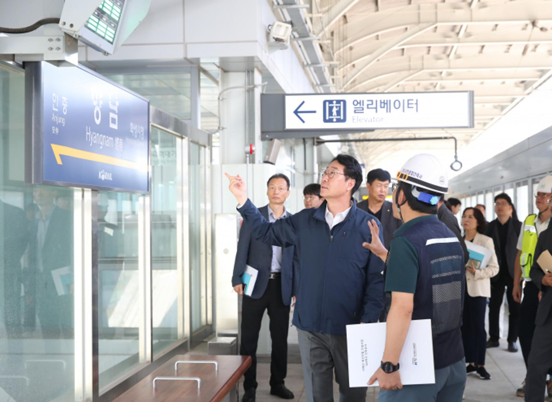 [동정] 정명근 화성시장, 서해선 복선전철 현장 점검