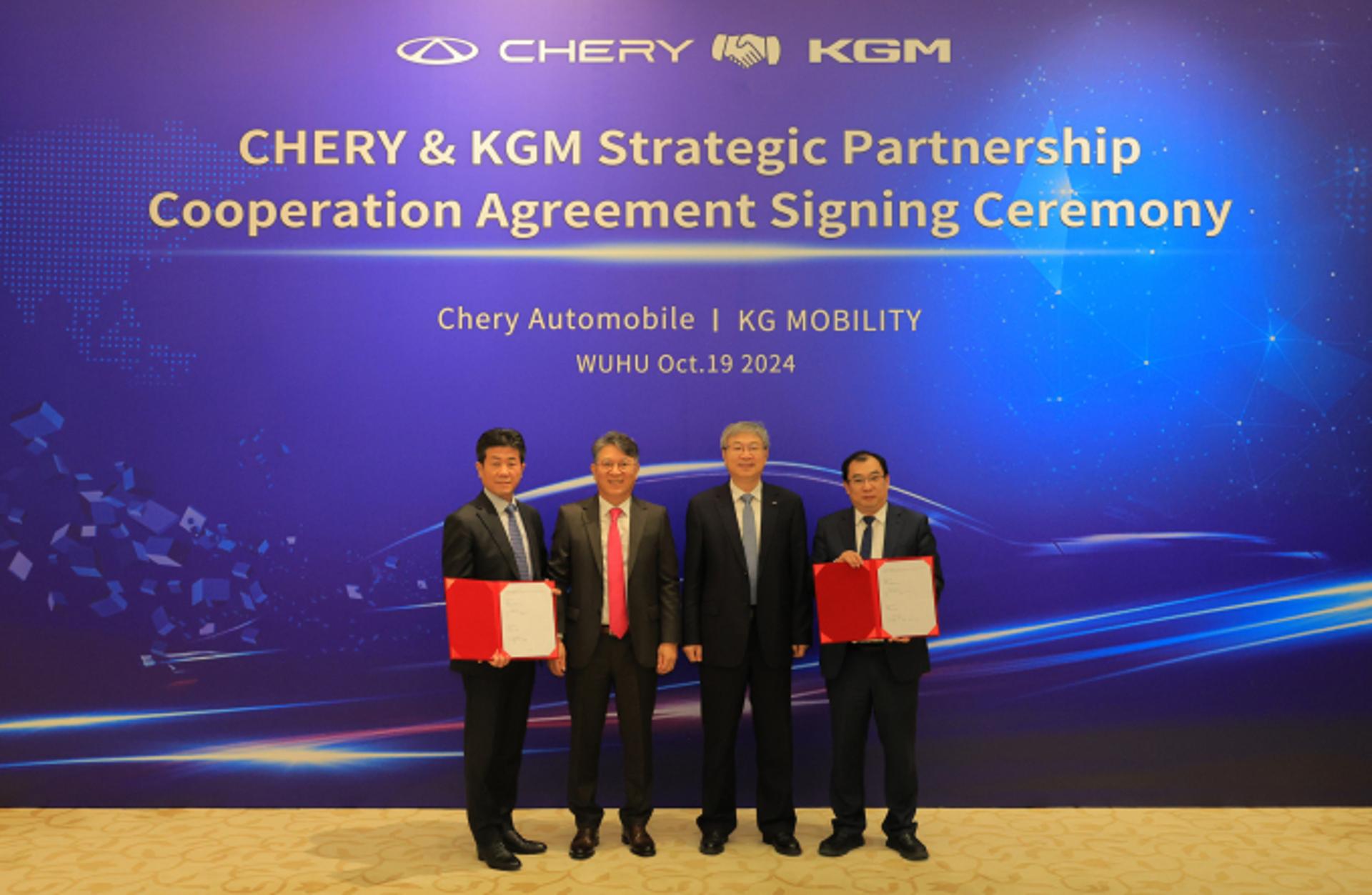 KGM, 중국 체리자동차와 맞손… "중·대형 전기SUV 내놓을 것"