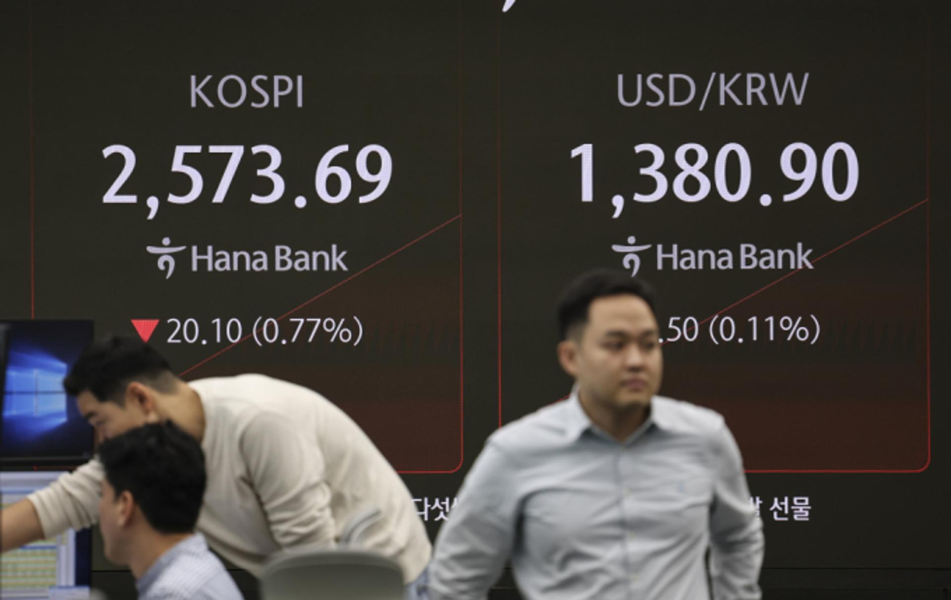 삼성전자, 5만9000원대 무너졌다… 코스피는 1% 넘게 하락
