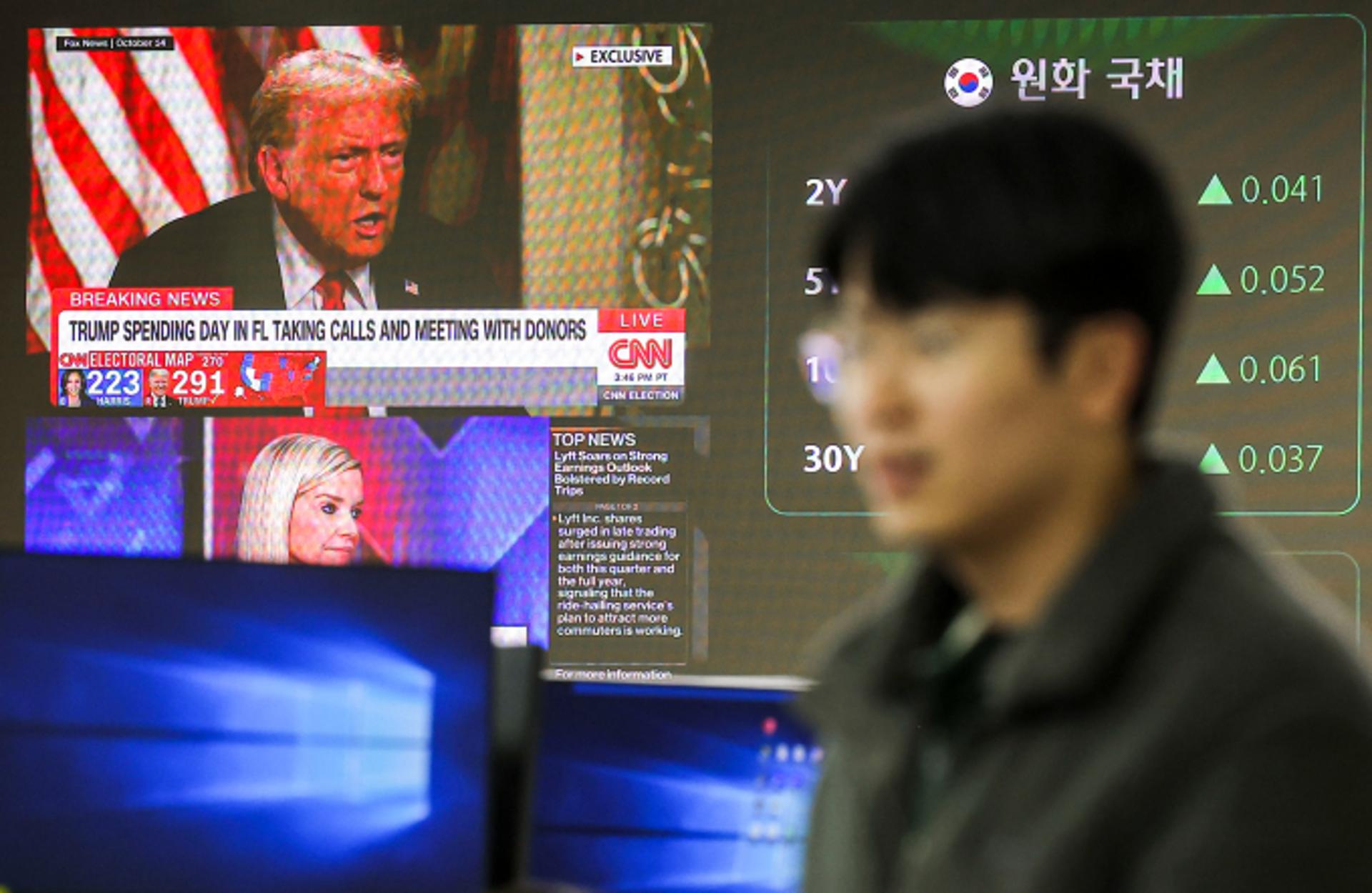 '트럼프 컴백' 코스피 '와르르'… 2540선까지 밀려
