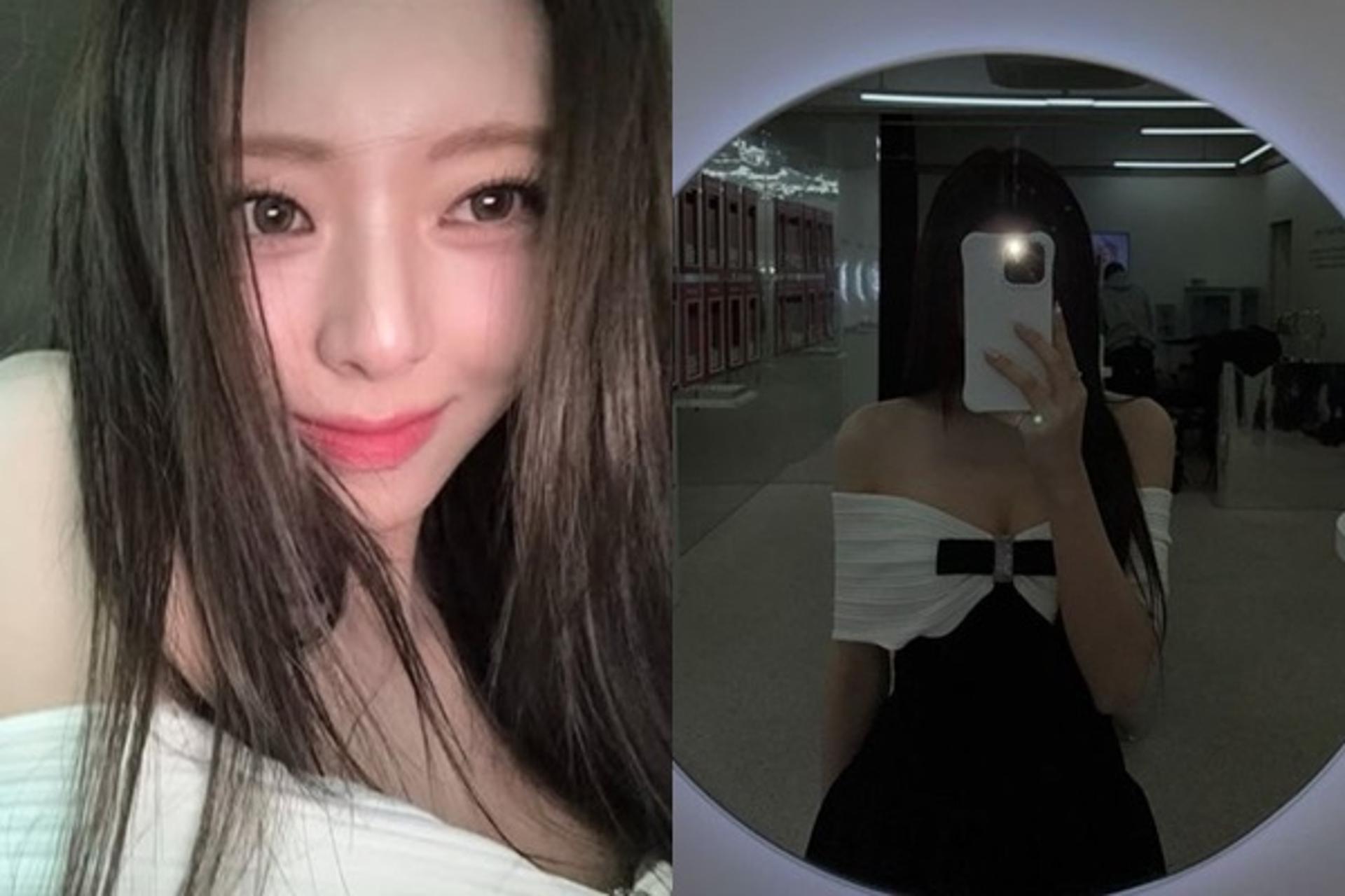 리본으로 아슬아슬… 있지 유나, 파격 의상 '깜놀'