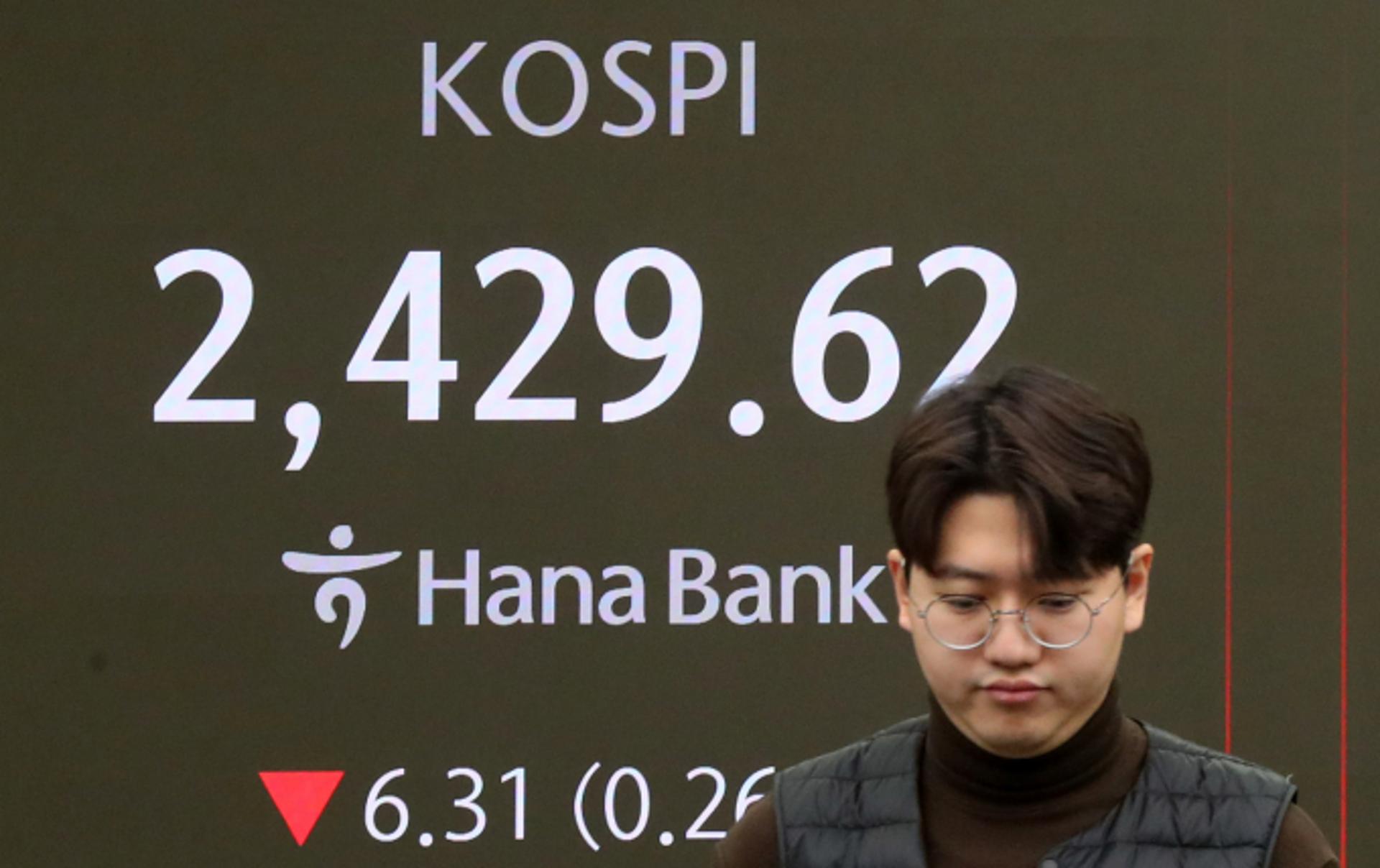 외국인·기관 쌍끌이 매도에… 코스피, 2410선도 내줬다