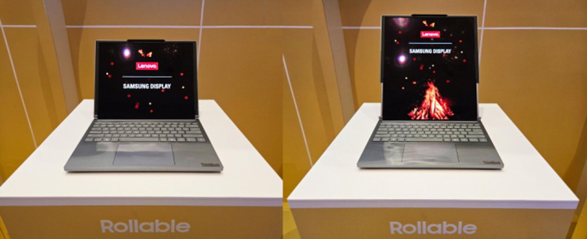 [CES 2025] 삼성디스플레이, 레노버 노트북에 세계 첫 롤러블 OLED 공급
