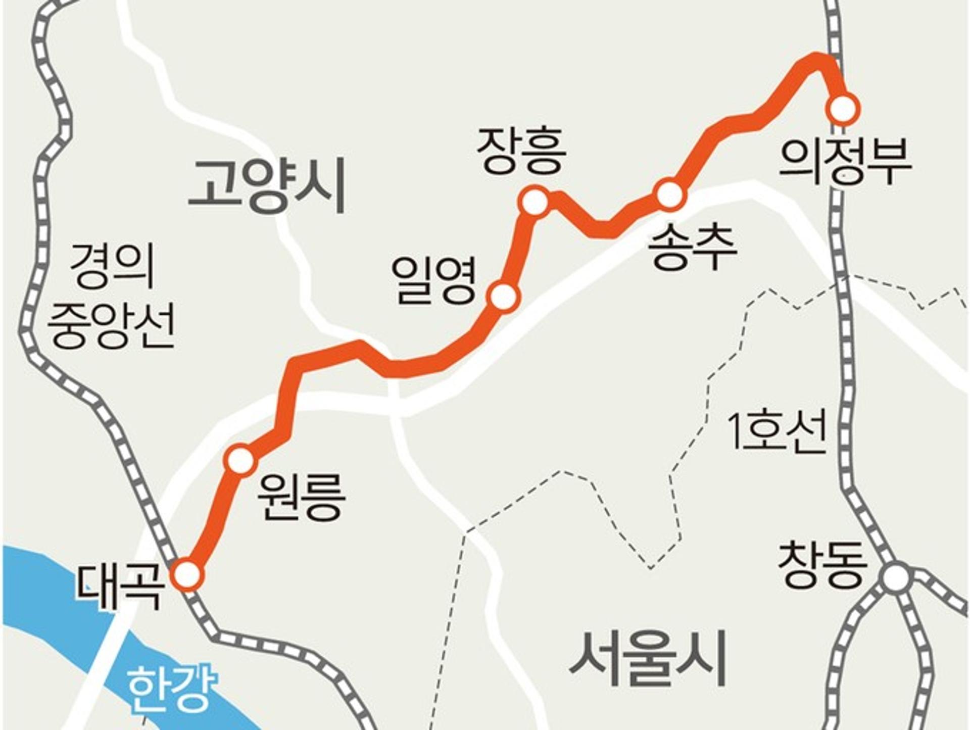 의정부-대곡 6개역 연결 '교외선' 21년만에 운행 재개